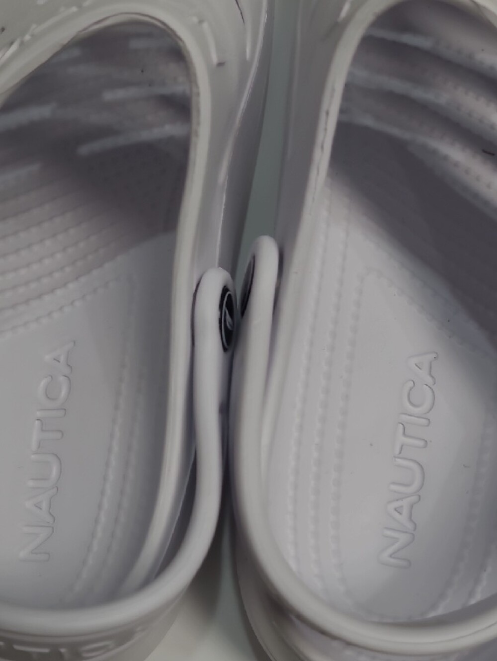Nautica River Edge Unisex White Ventilated Water Clogs – Size 9-Women 7-Men