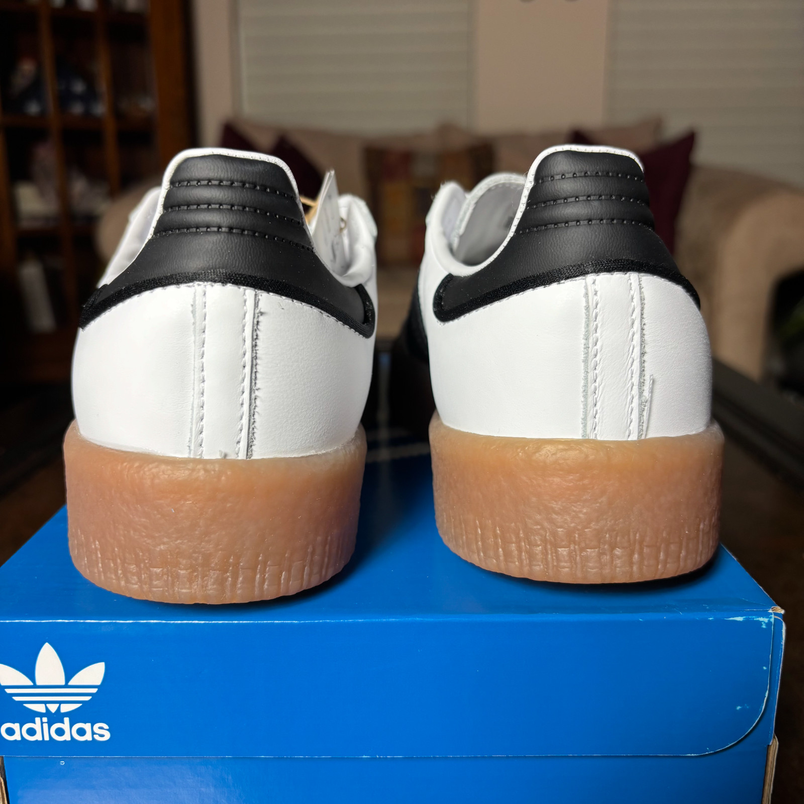 Adidas Sambae White Black Gum Casual Lifestyle Shoes Sneakers Women’s Sizes NEW
