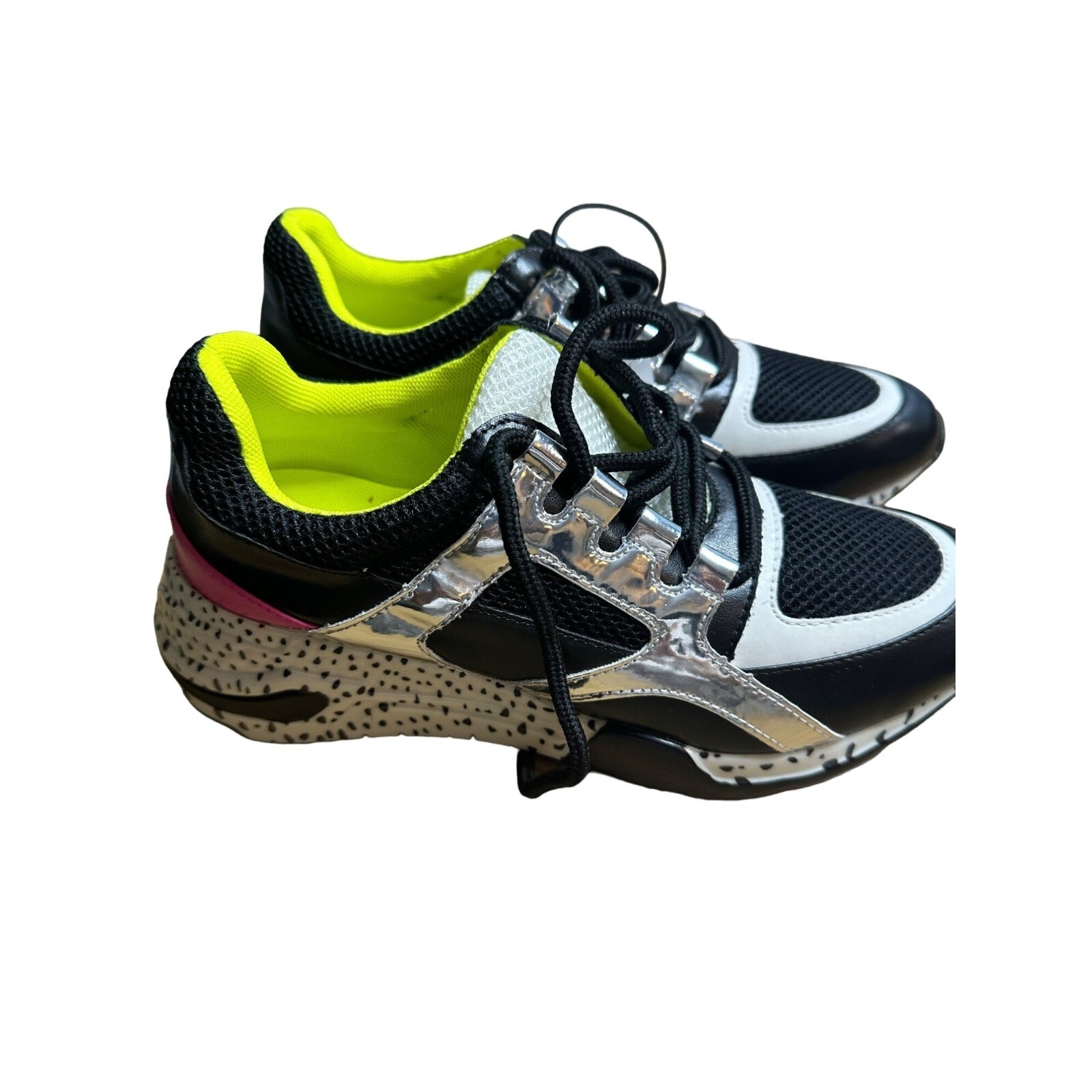 Steve Madden Women’s Sneakers Black/Multicolor Size US 8.5 EUR 40 UK 6.5 AU 8.5