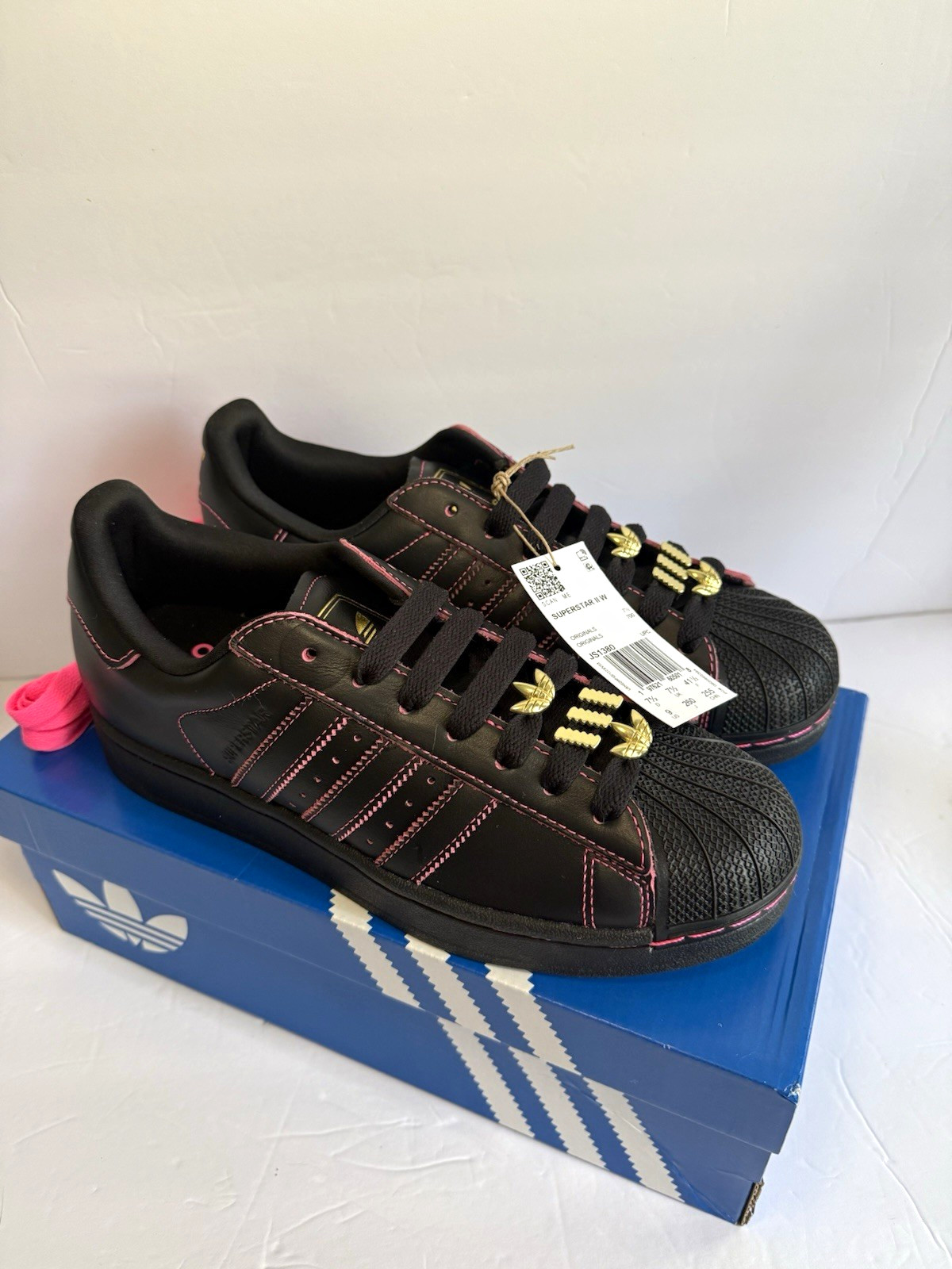 Adidas Superstar II – Women’s 9 – Black JS1380 + extra laces – NWT