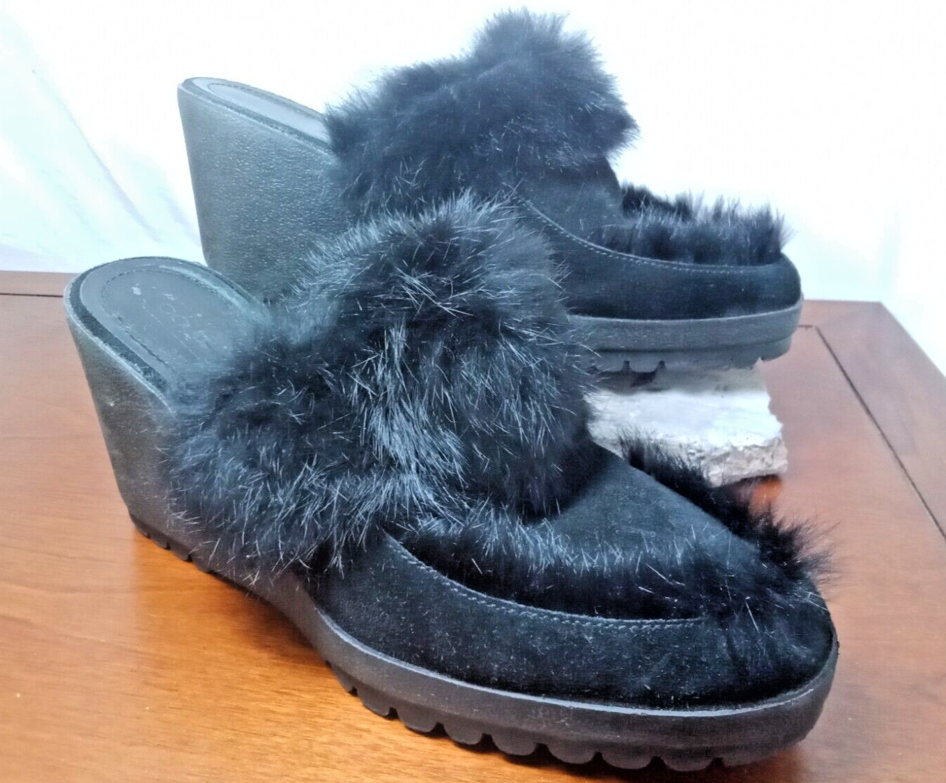 COACH «ITALY» Kaela Women’s Sz. 8 B / 2.75 in heel Platform Mule Slip on Heels
