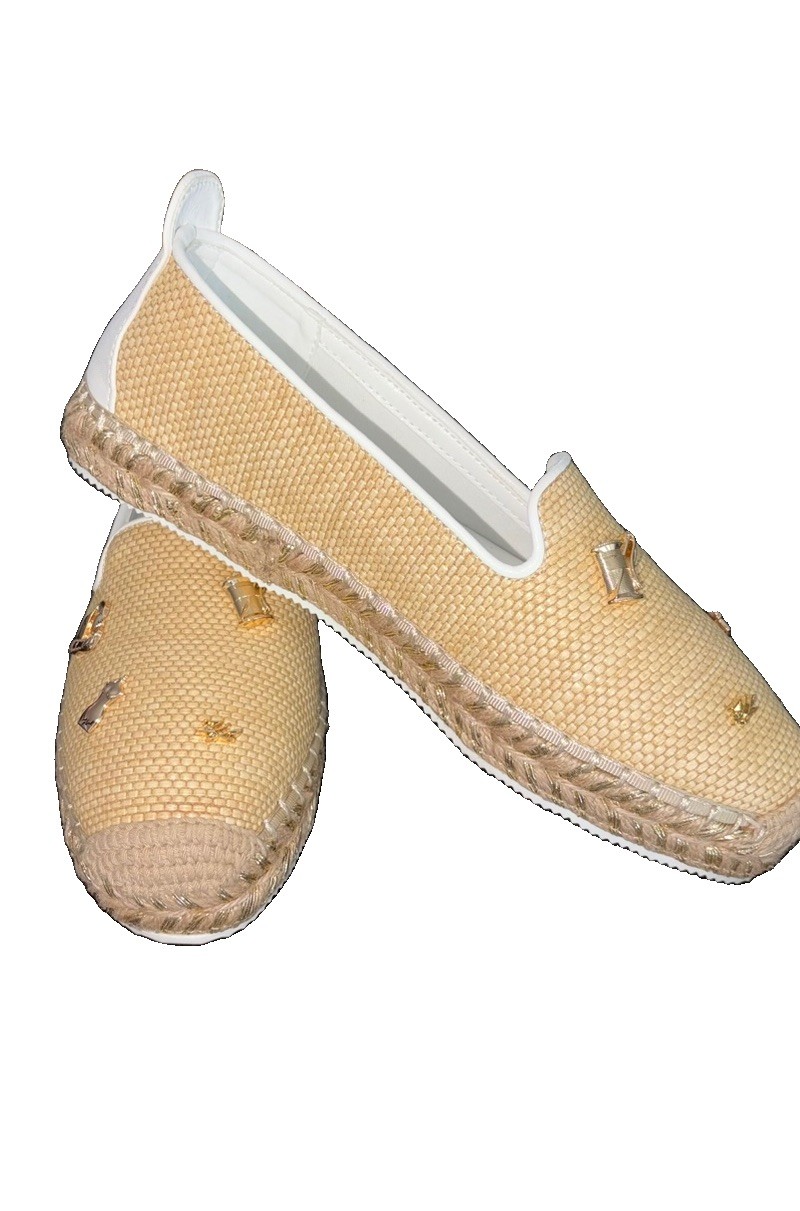 Karl Lagerfeld Paris Womens Michaela Atelier Espadrille Flats Shoes Size 7M New