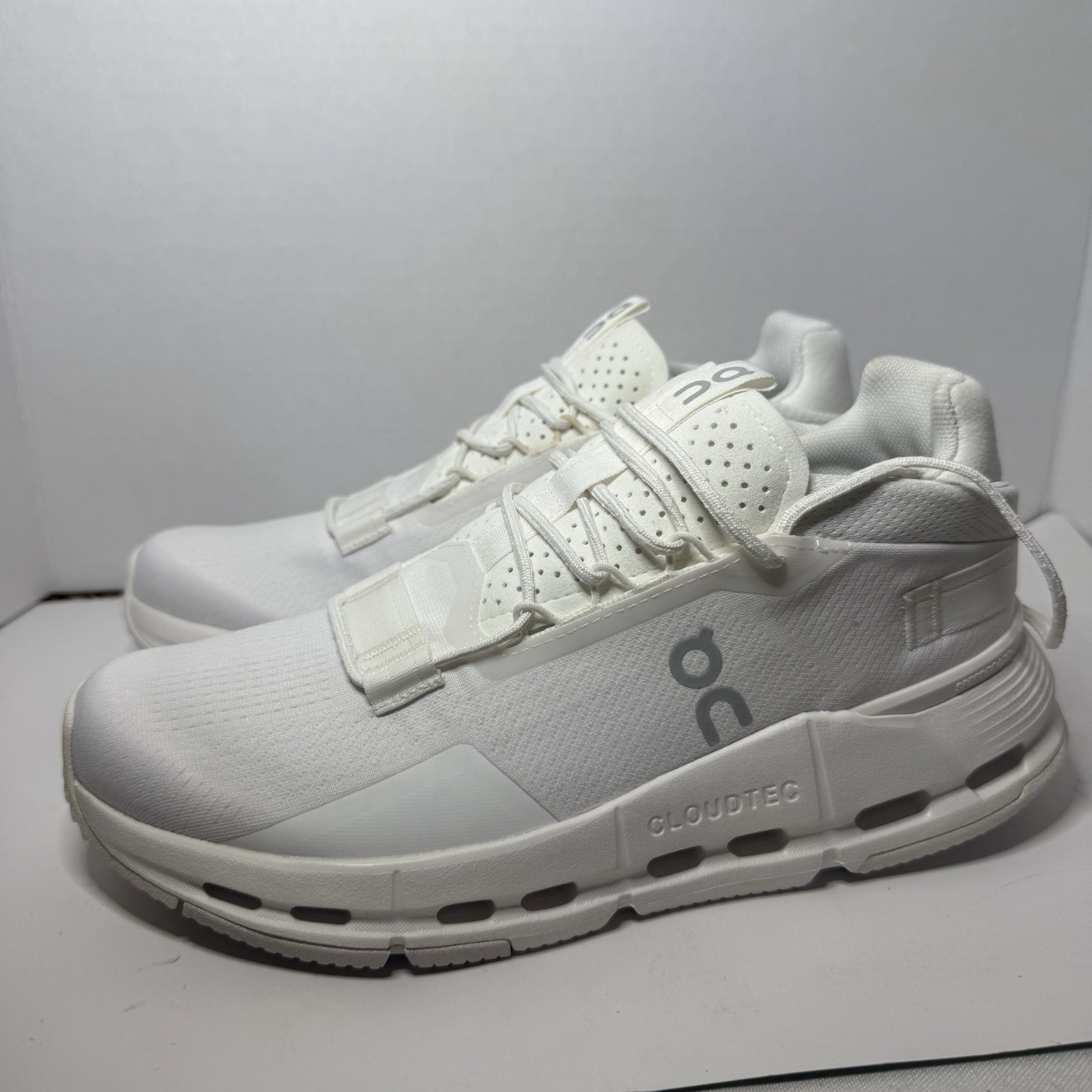 On Cloudnova 2 All White Running Sneakers Women’s Size 9 Medium