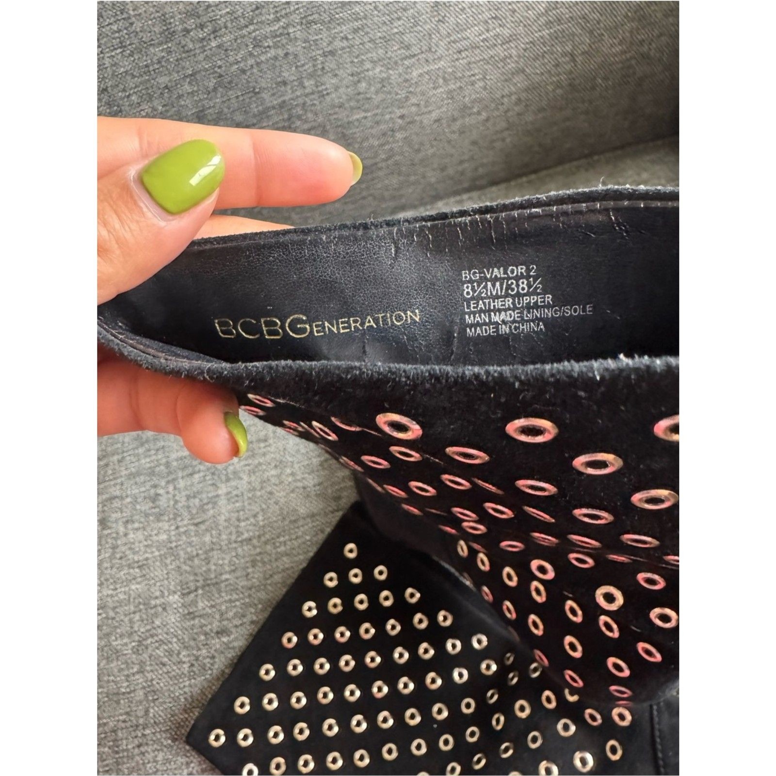 BCBGeneration – Black Studded High Heel Boots