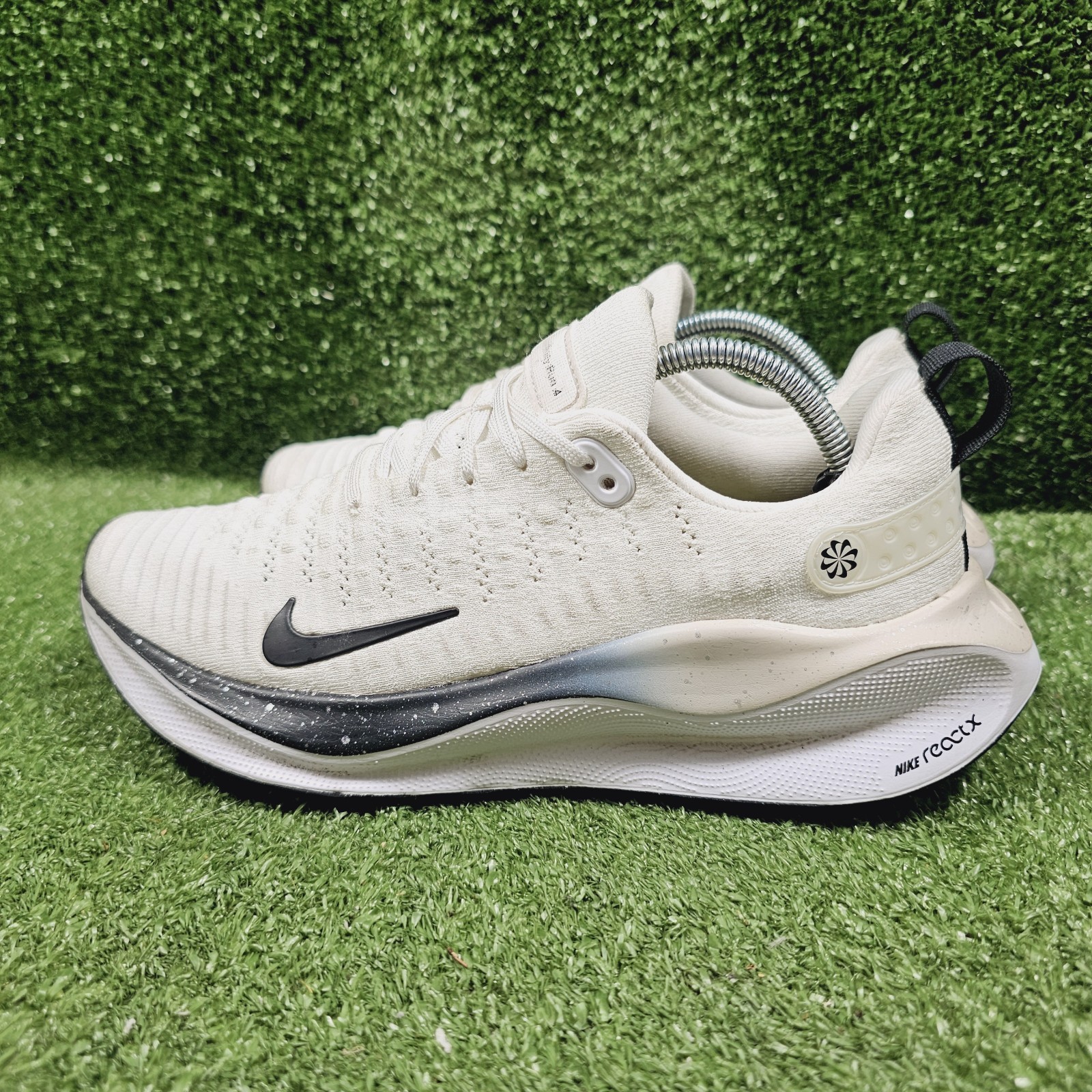 Nike React X Infinity Run 4 White Platinum Athletic Shoes HQ3507-100 Womens 8.5