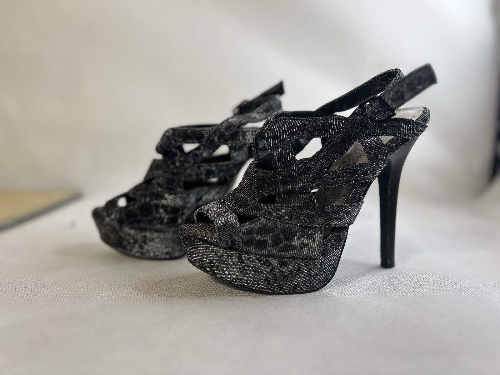Deb Platform Strappy Sling Back High Heel *Size 7*
