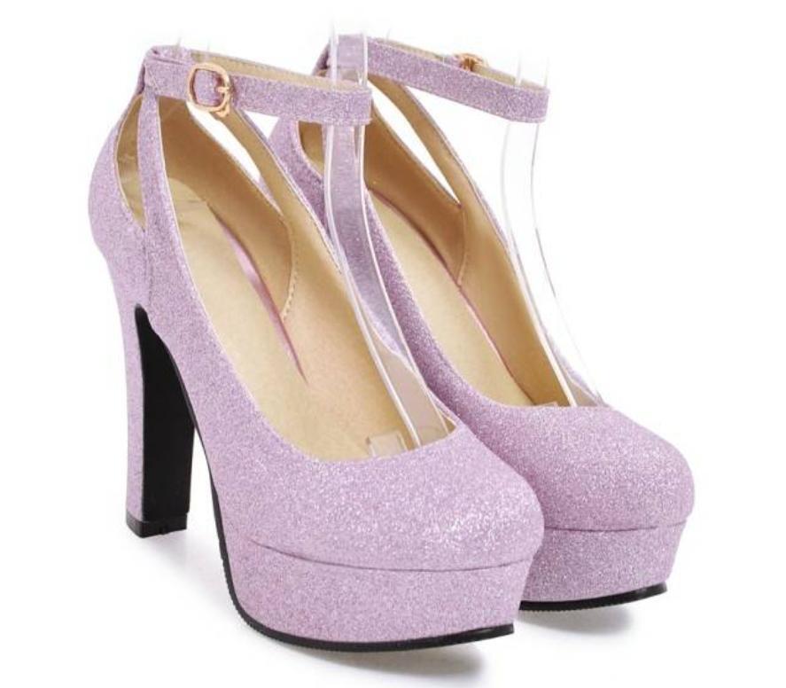 Fashion Women’s High Heels Platform Ankle Strap Pumps Party Club OL Casual Shoes