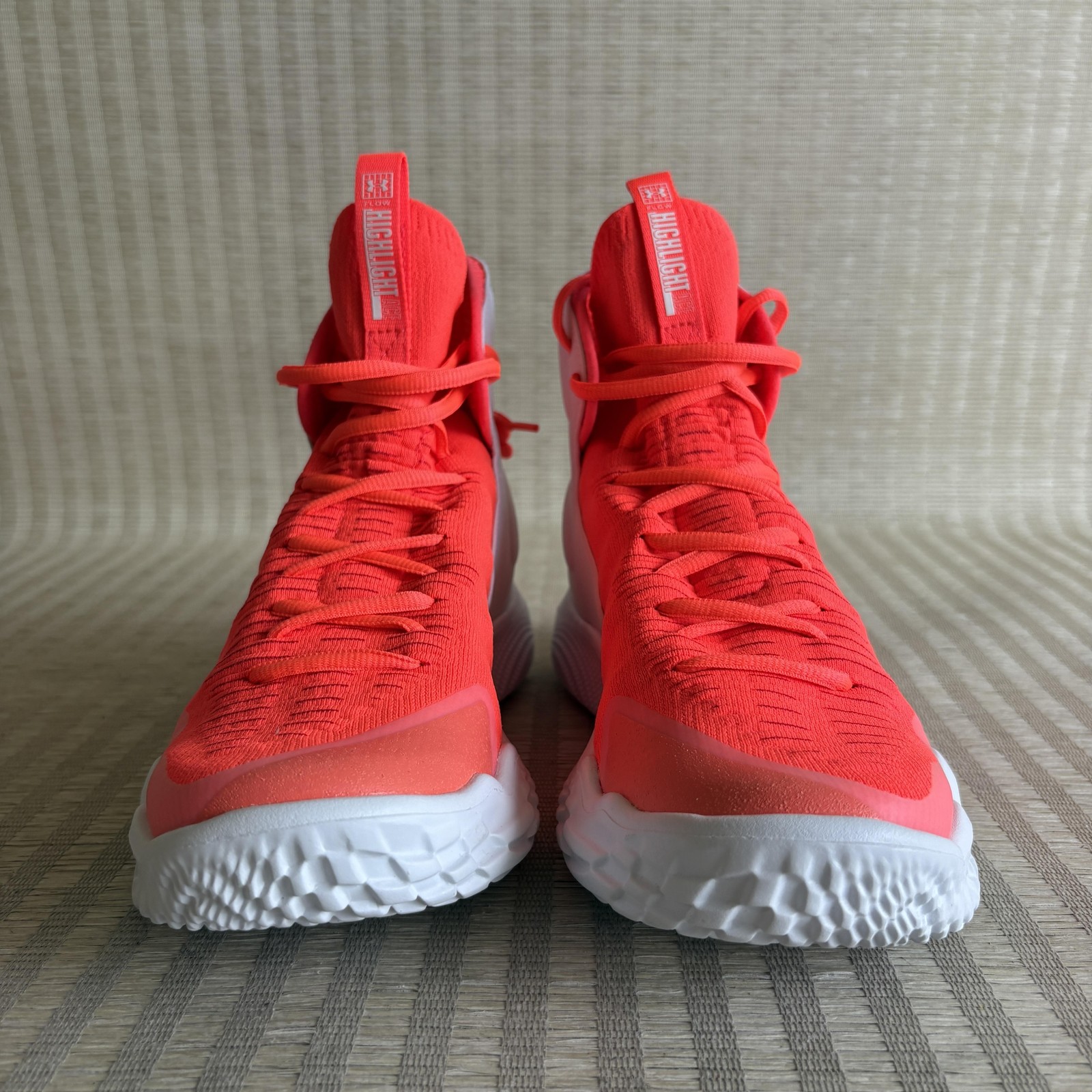 Under Armour Flow Highlight Ace Volleyball Shoes Womens 8 Beta White 3027083-101