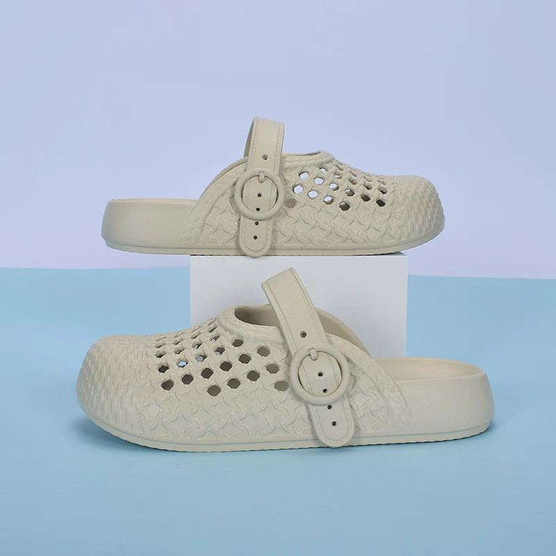 2025 Summer Women’s Solid Color Features Trend Anti-slip Wear-resistant