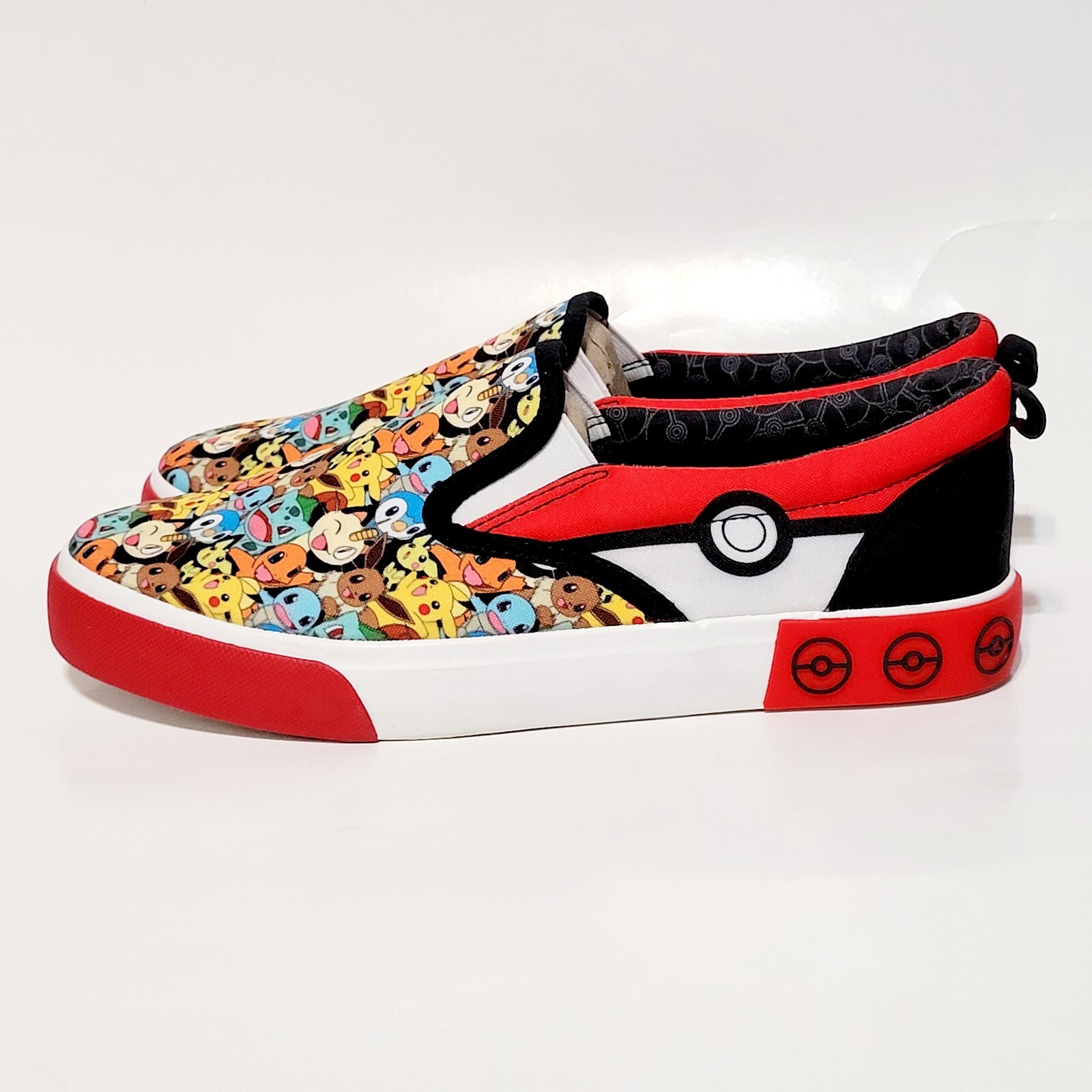 Pokemon Creatures Ground Up Slip On Canvas Loafer Sneaker Shoes Wms 8US 38.5EU