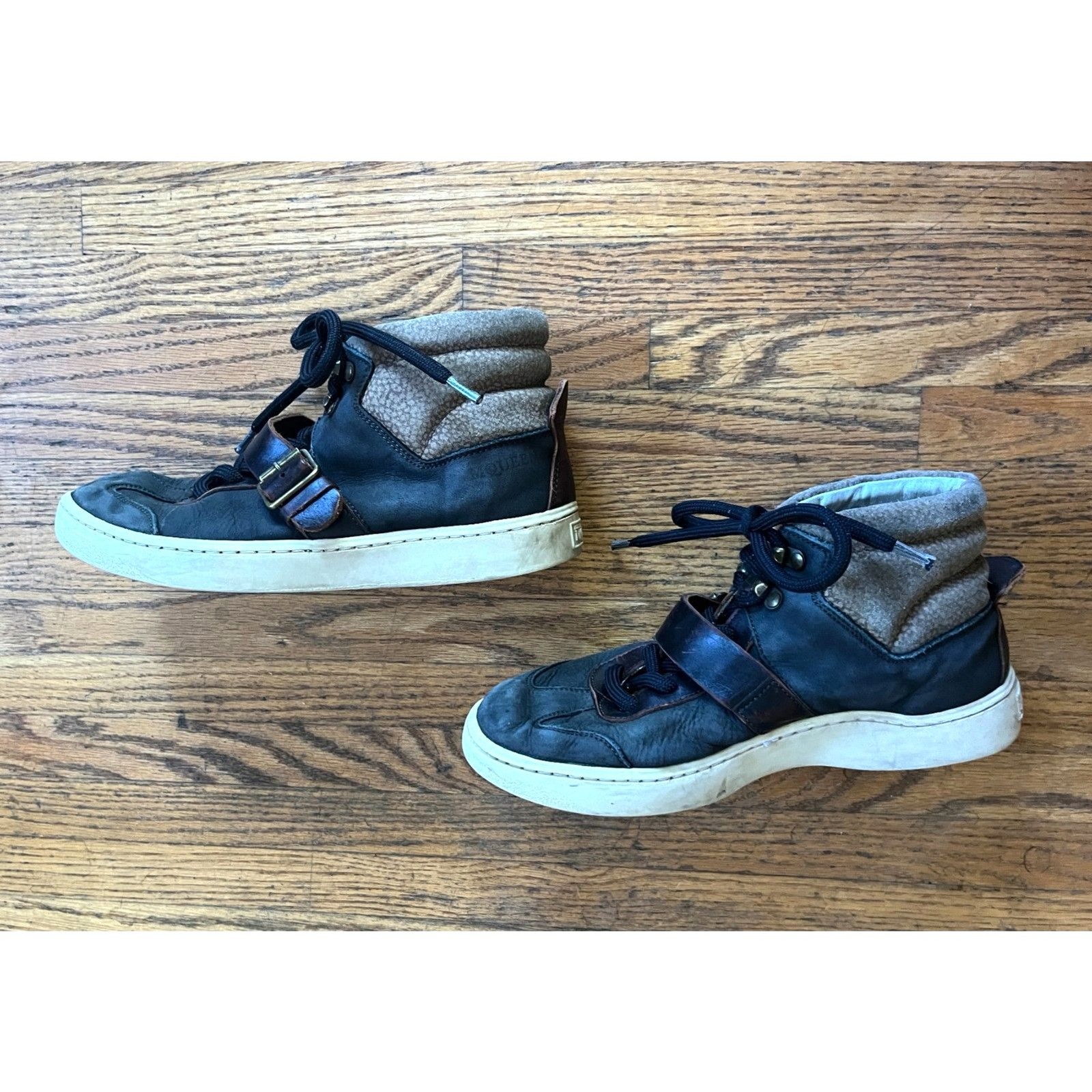 Alexander McQueen x Puma Gray High Top Sneakers Trainers Shoes Women’s Size 8