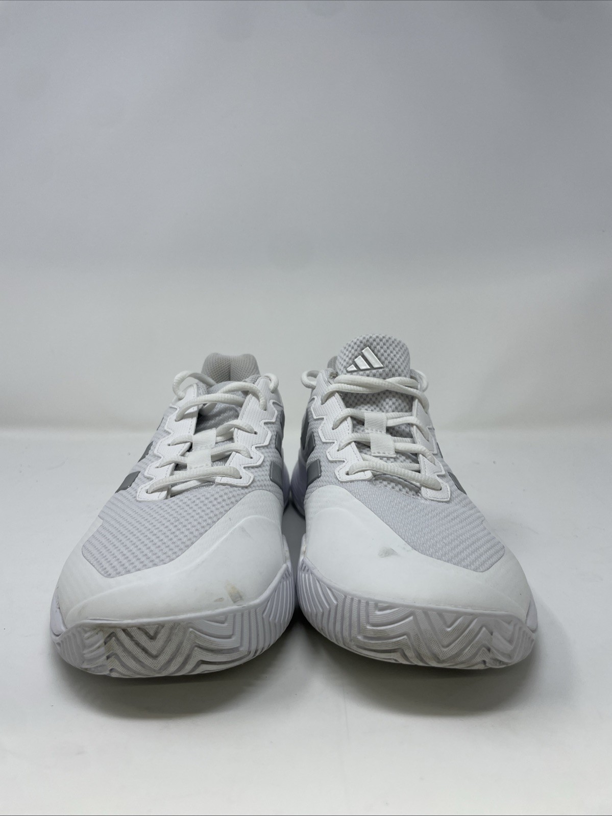 adidas GameCourt 2 Sneaker, White/Silver Metallic/White, 9.5