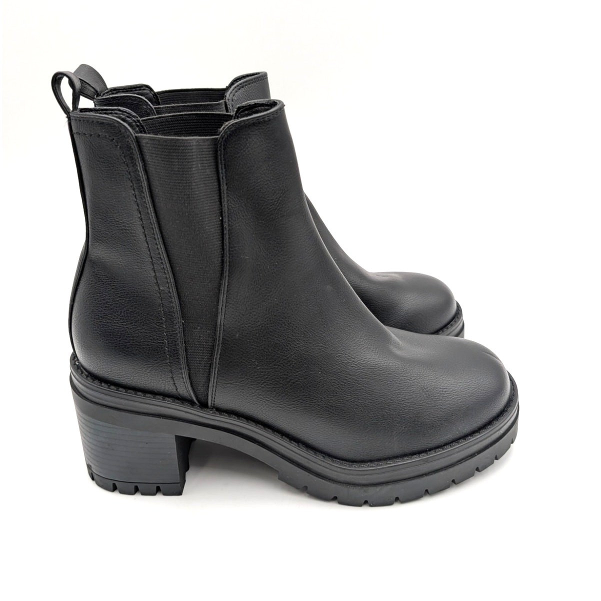 Mia Adea Platform Chelsea Ankle Boots Round Toe Women’s Black Size US10M EU41