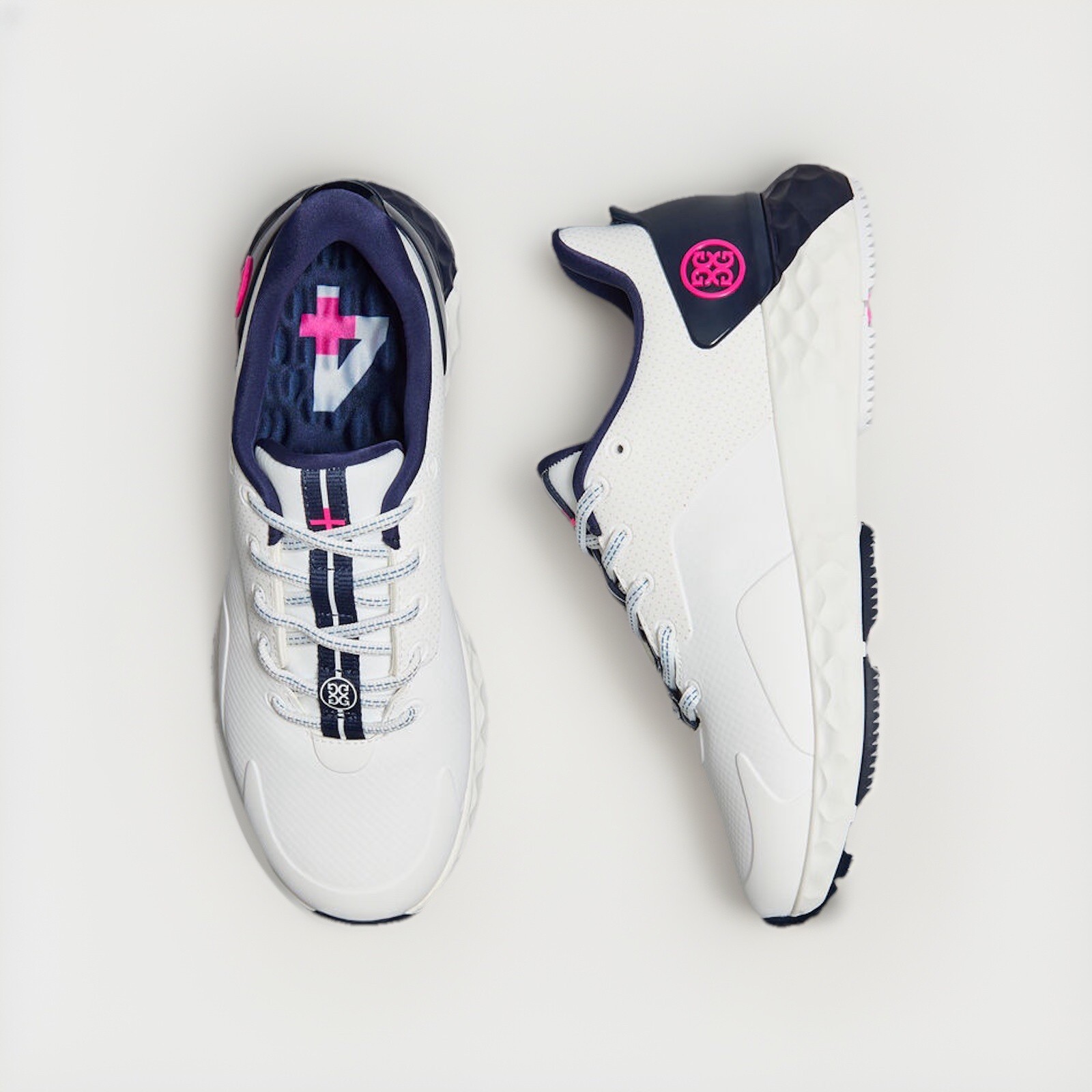 G/FORE GFORE MG4+ Perforated Golf Shoe Sneaker ⛳️ LADIES 9 ⛳️ White Blue Block