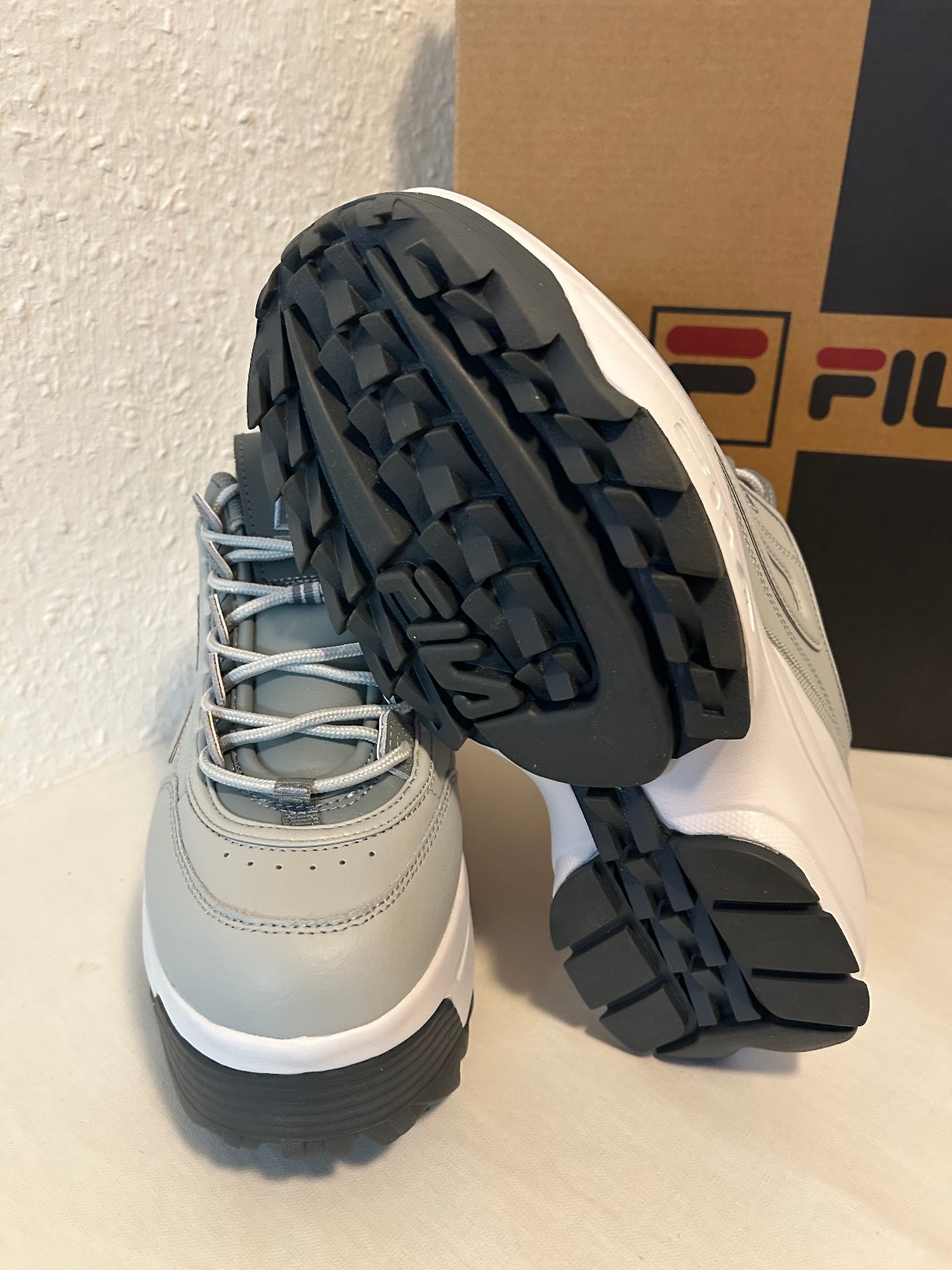 Fila Disruptor II Wedge Platform BNIB ggry/monu/wht
