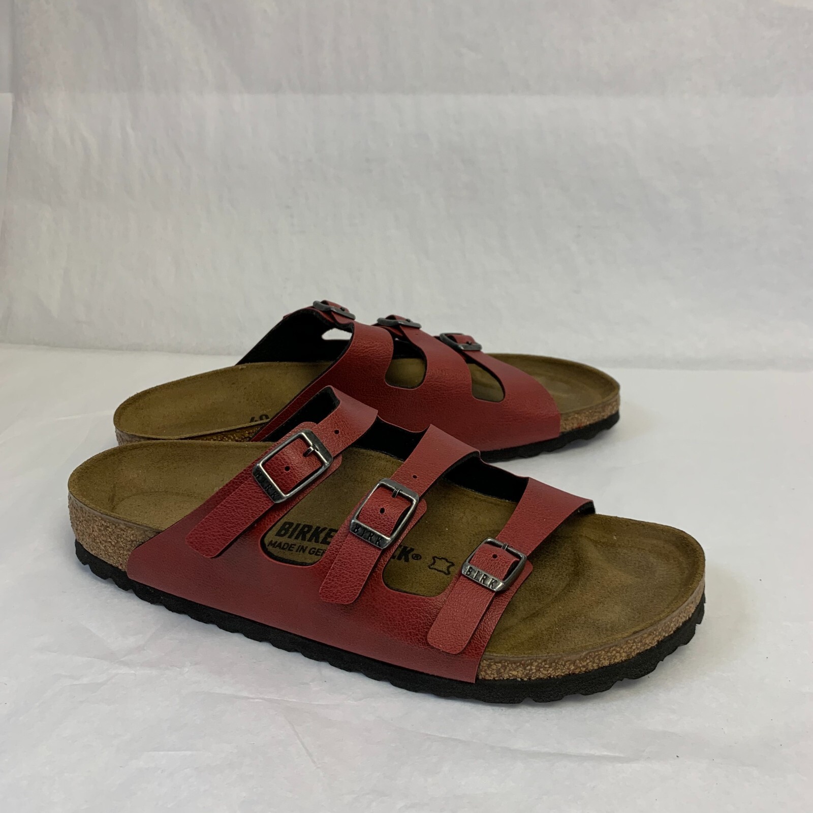 Birkenstock New w/o Box Florida Fresh Pull Up Bordeaux Birko Flor N Select Size