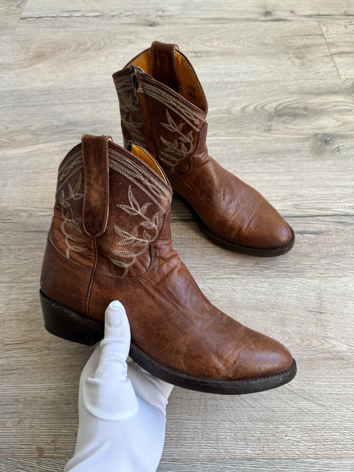 Mexicana 90s Cowboy Western Low Boots Vintage