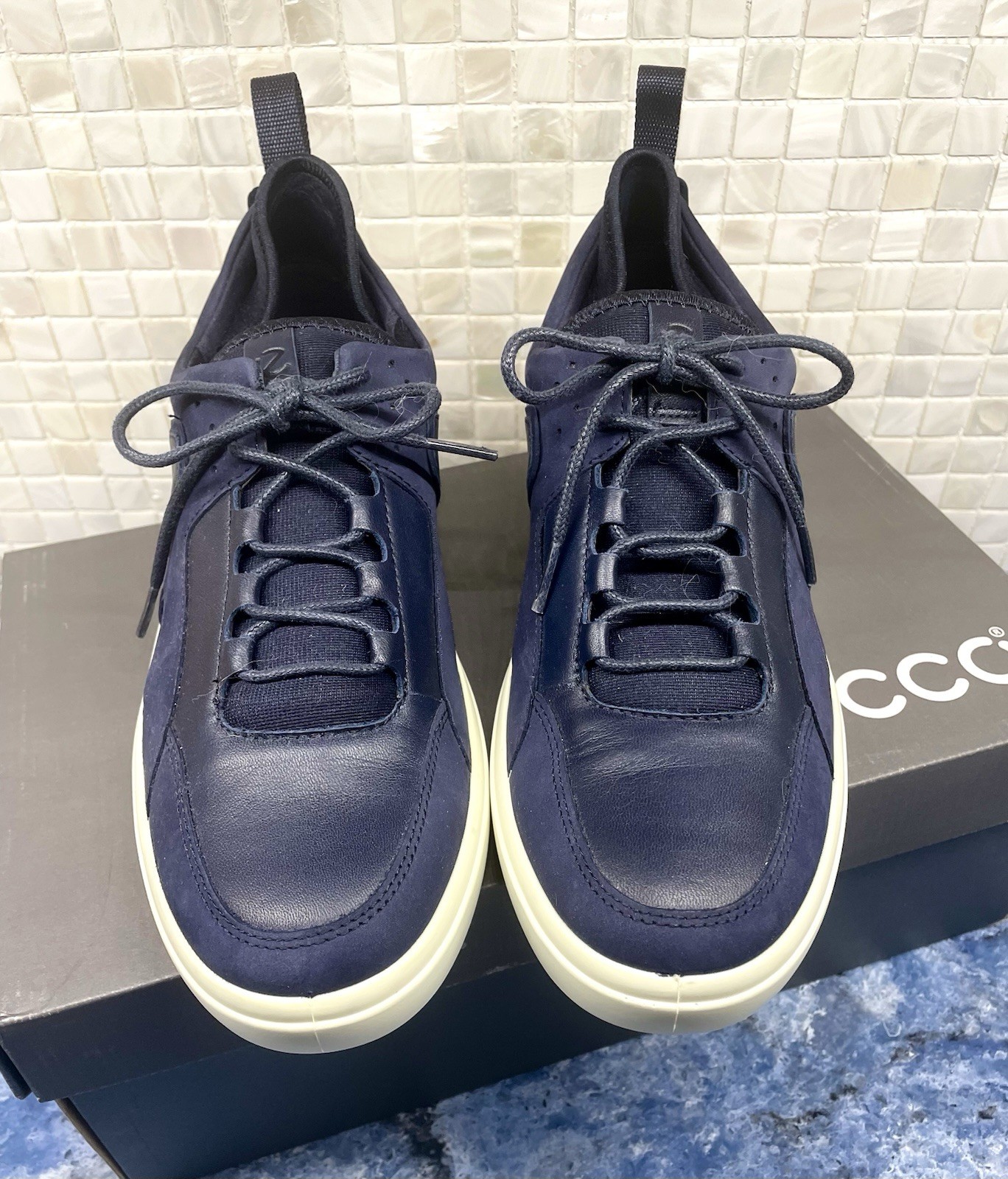 ECCO Women’s Wedge Sneaker Vintage New w Box Shoes EU 41 US 10-10.5 Xtra Wdth
