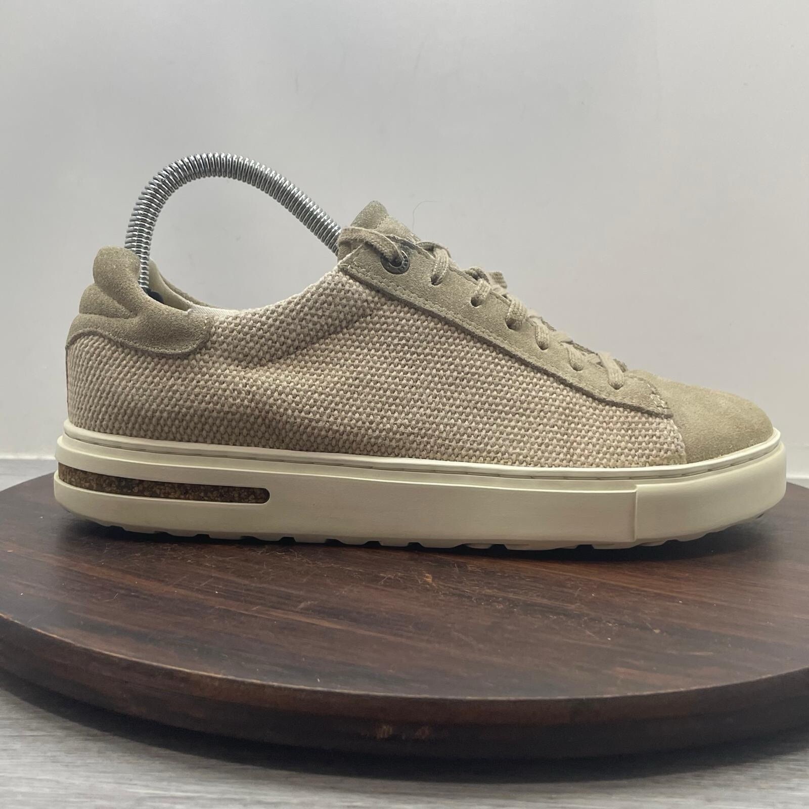 Birkenstock Bend Low Tan Canvas Athletic Sneaker Shoes Womens Size 38 US 7