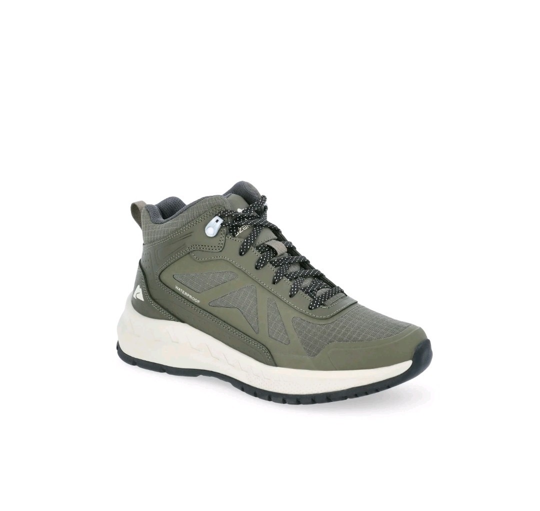 Ozark Trail Women’s 6.5 Olive Leather Waterproof Tech Hiker Boots New In The Box