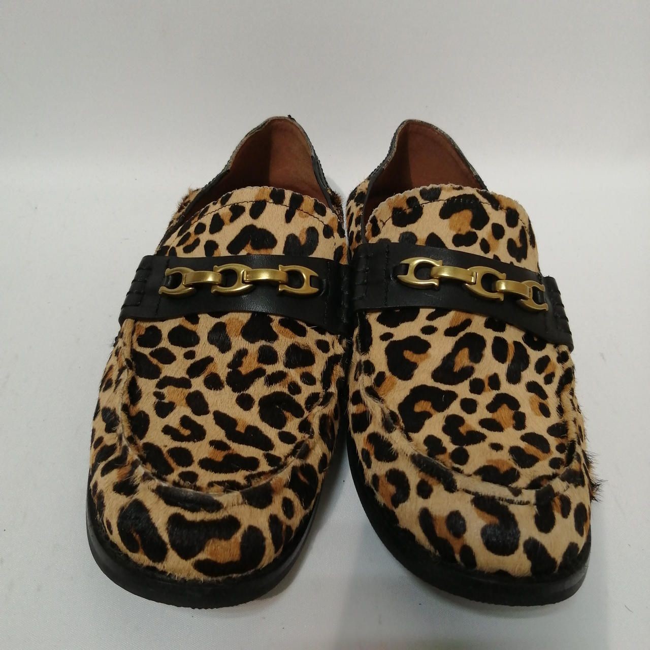 Coach Haraco Loafers Leopard G2426 Used
