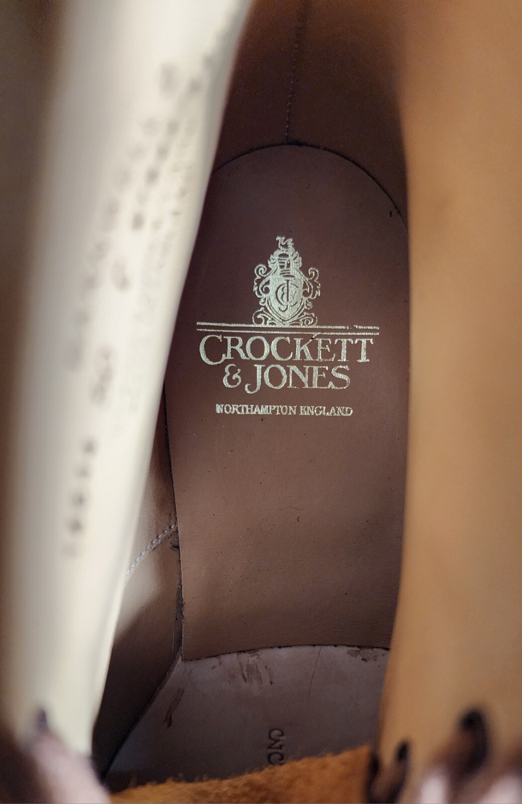 $699 New Crockett & Jones Barnwell 2 Brown Leather Boots Womens 50 C / 5.5 us
