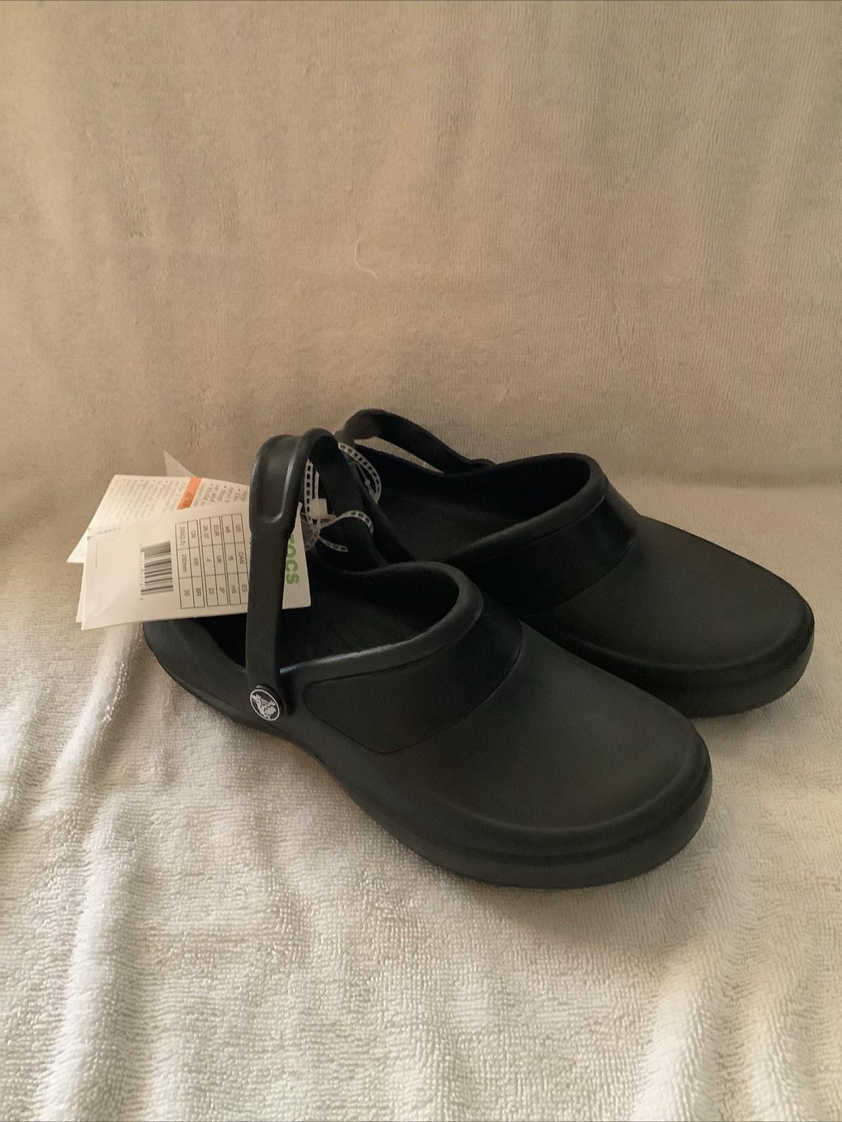 Crocs Women’s Mercy Work Clogs Slip Resistant Work Shoes Sz 6 W Black