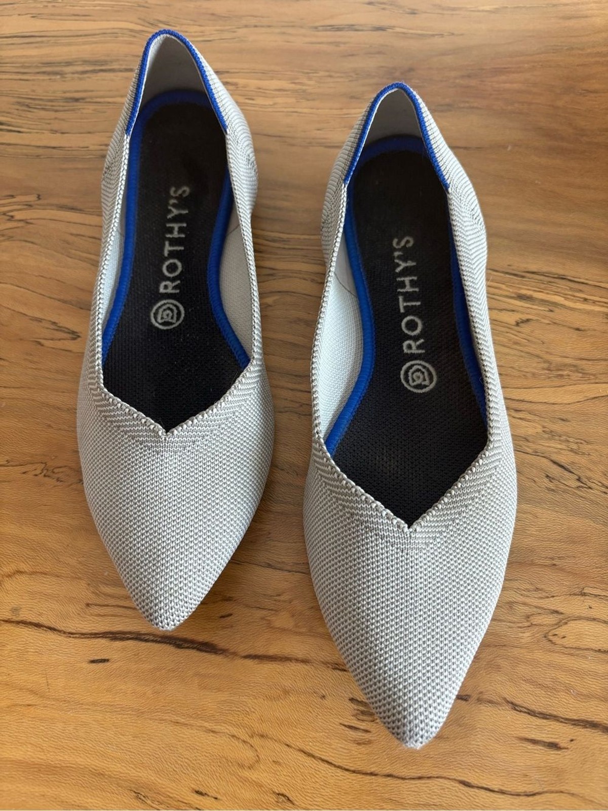 Rothy’s The Point II Diamond Twill Size 9 Washable Knit Flats