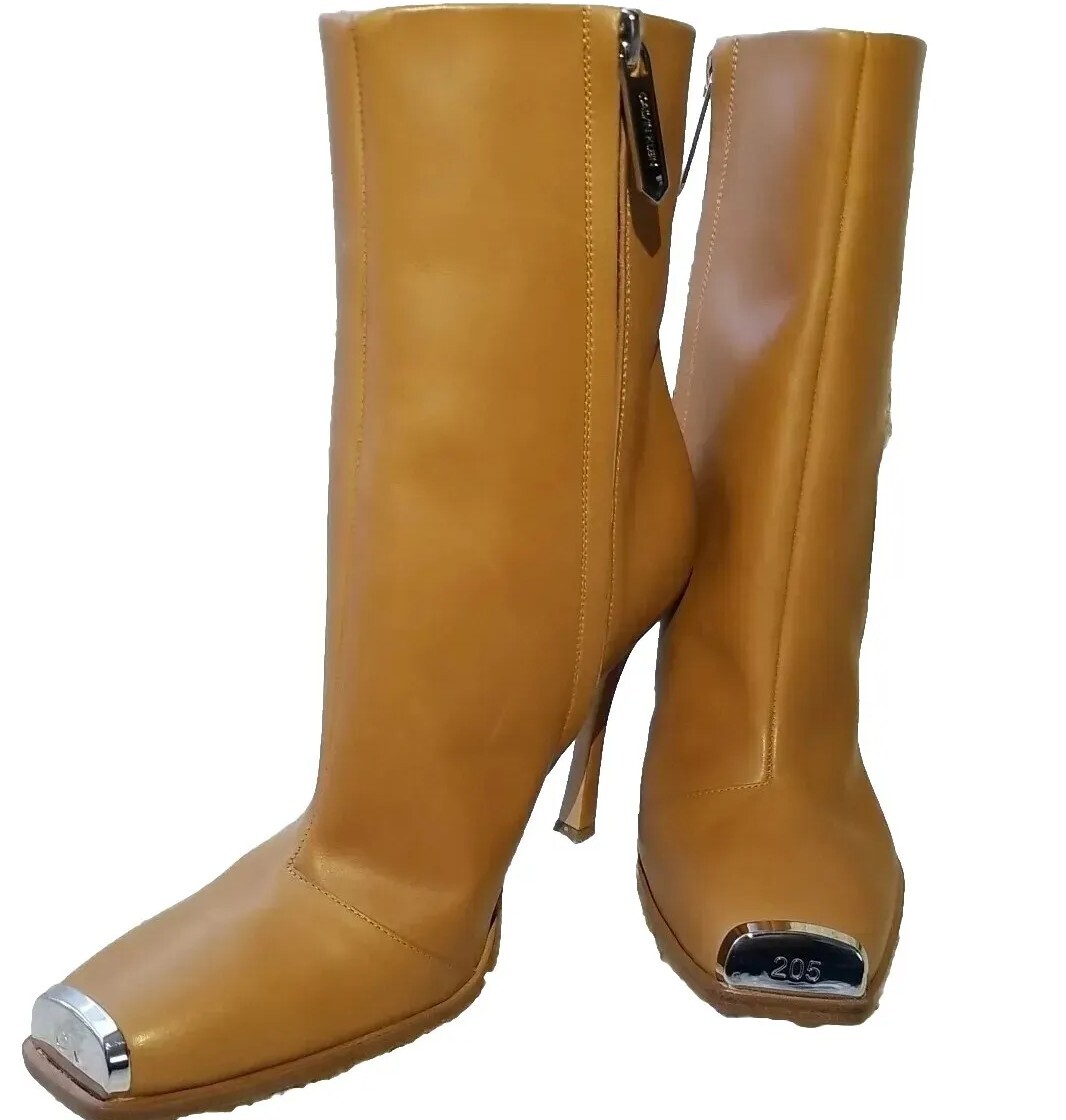 WILAMIONA METAL-TRIMMED High Heel ANKLE BOOTIE CALVIN KLEIN 205W39NYC SIZE 37.5