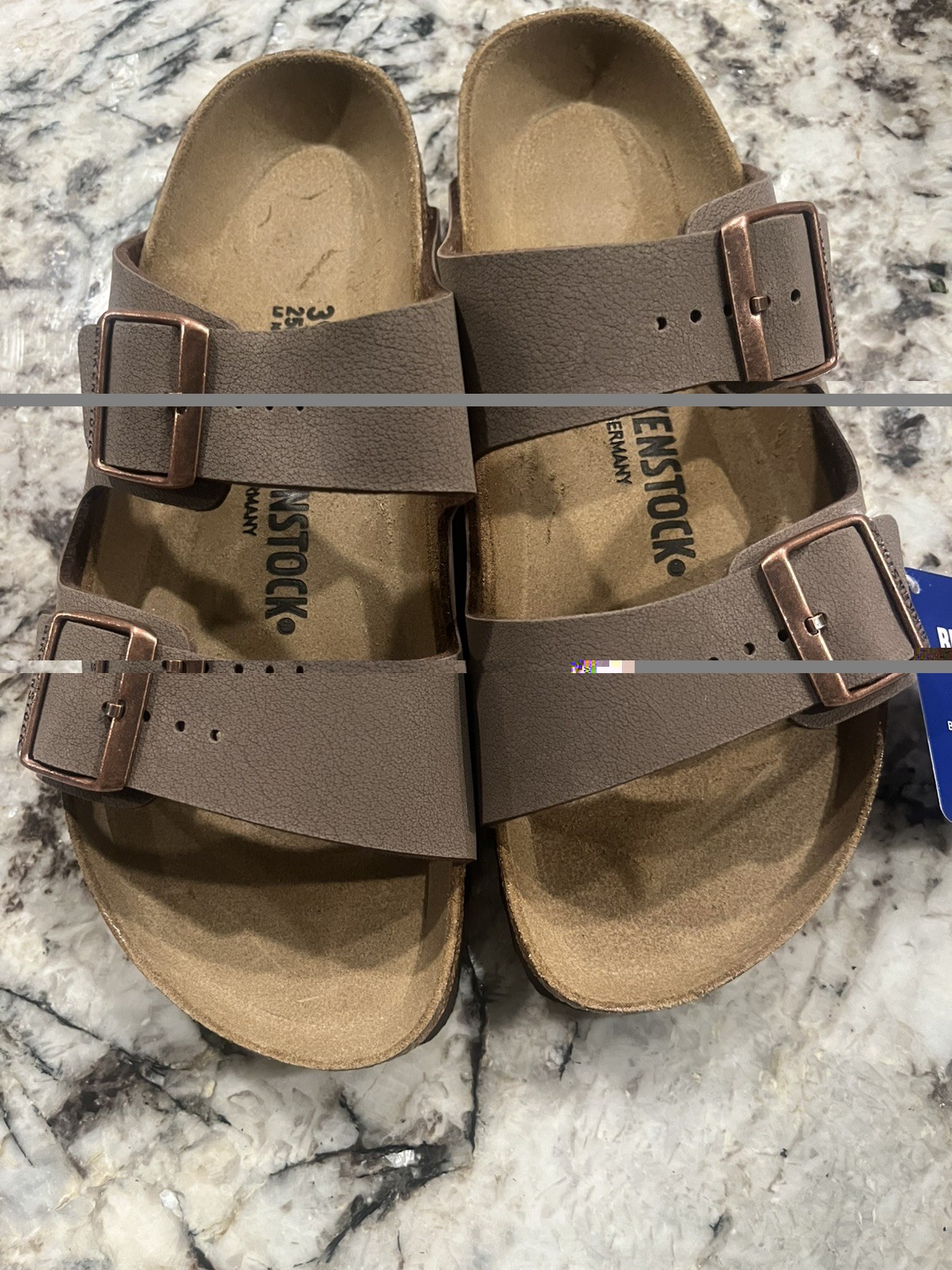 Birkenstock Arizona Mocha Birkibuc Women’s Sandals, Size 39- Brown