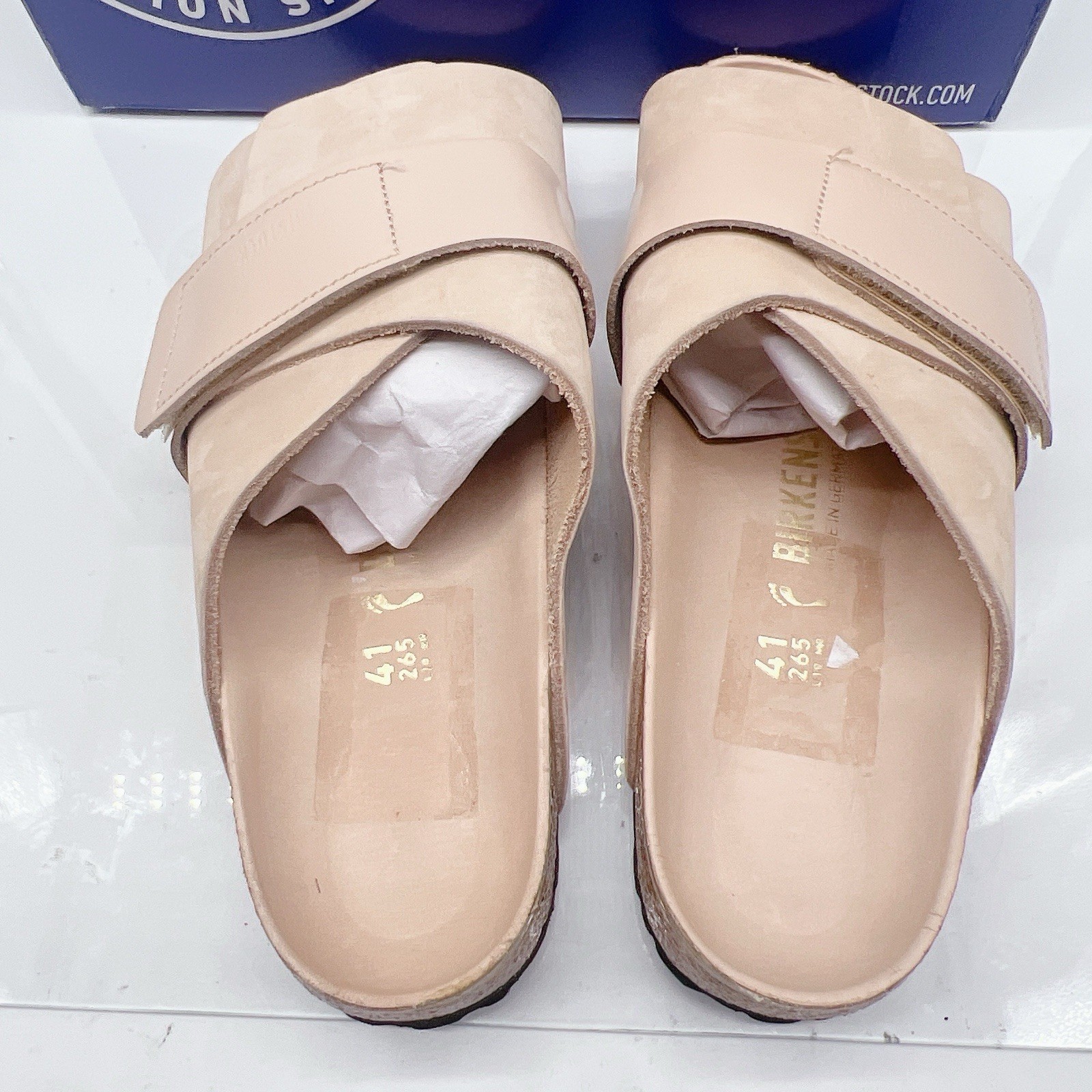 Birkenstock Kyoto Women’s Sandals Slides Tan Leather EU 41 US 10 – 10.5 N