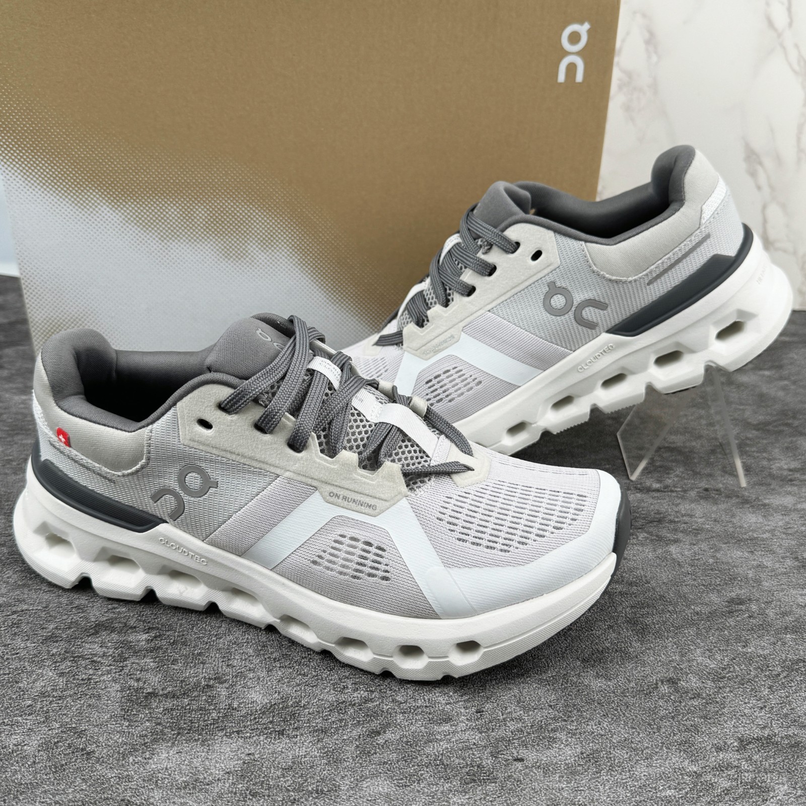 NEW On CLOUDRUNNER 2 Women’s Running Shoes Frost | White US Sizes 7-9