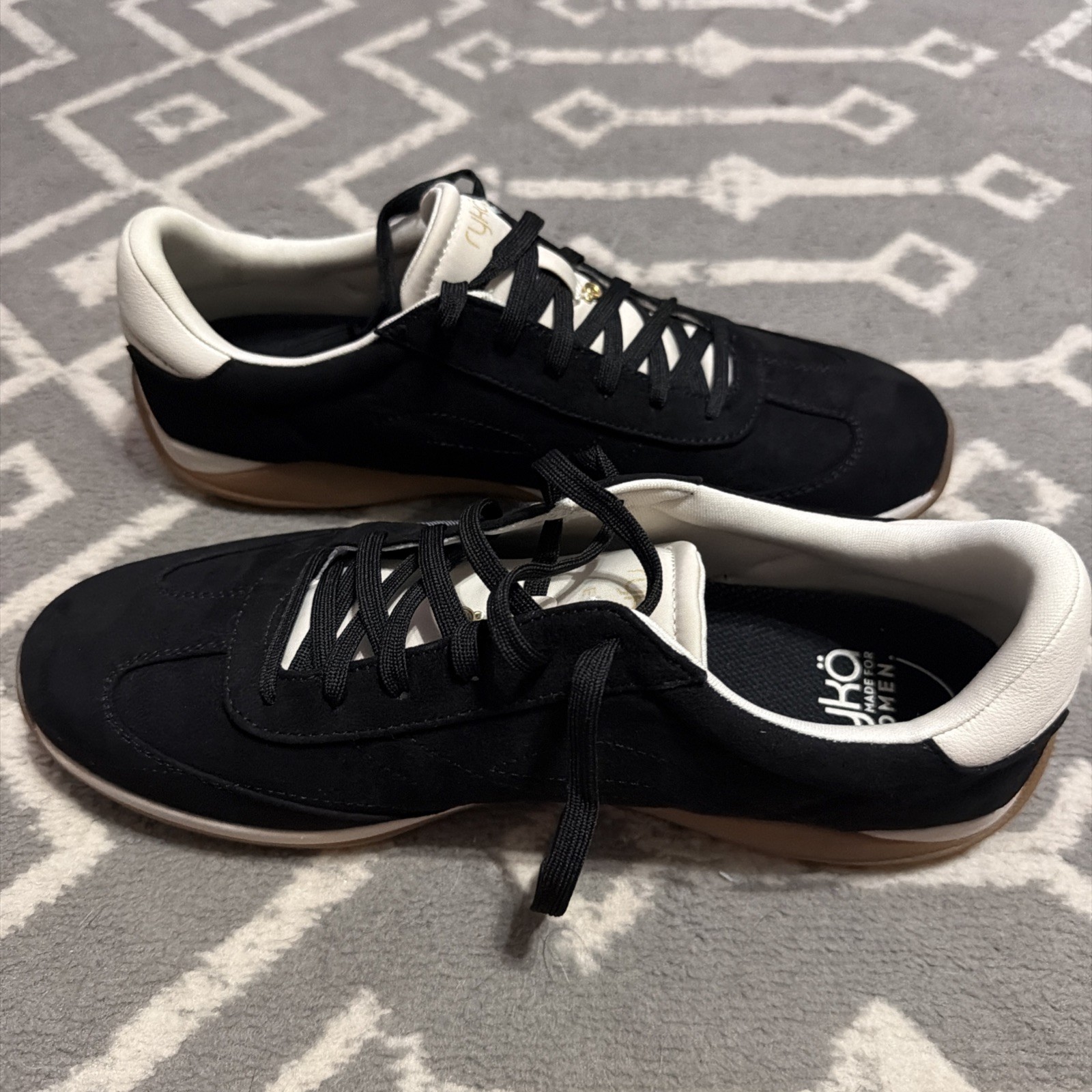 Ryka Womens Fashion Sneakers Black Casual Athletic