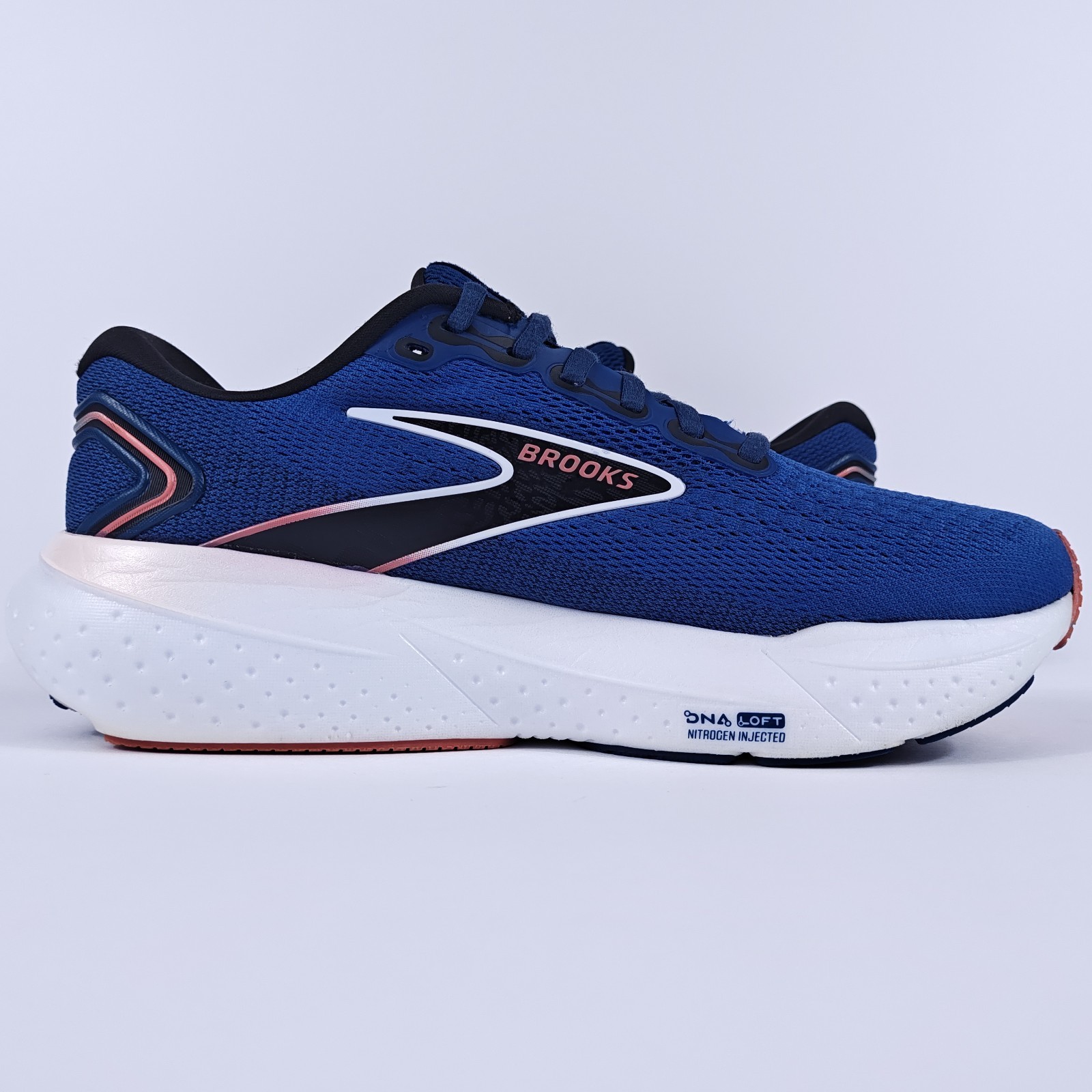 Brooks Glycerin 21 Womens 9.5 Wide Neutral Max Cushion Road Running Shoes Blue