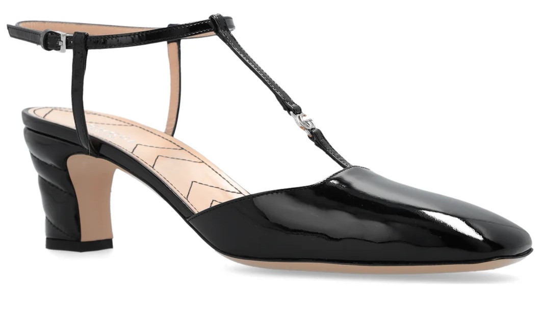 GUCCI Patent Leather GG Marmont Slingback sz 38/ 7.5/8 NIB
