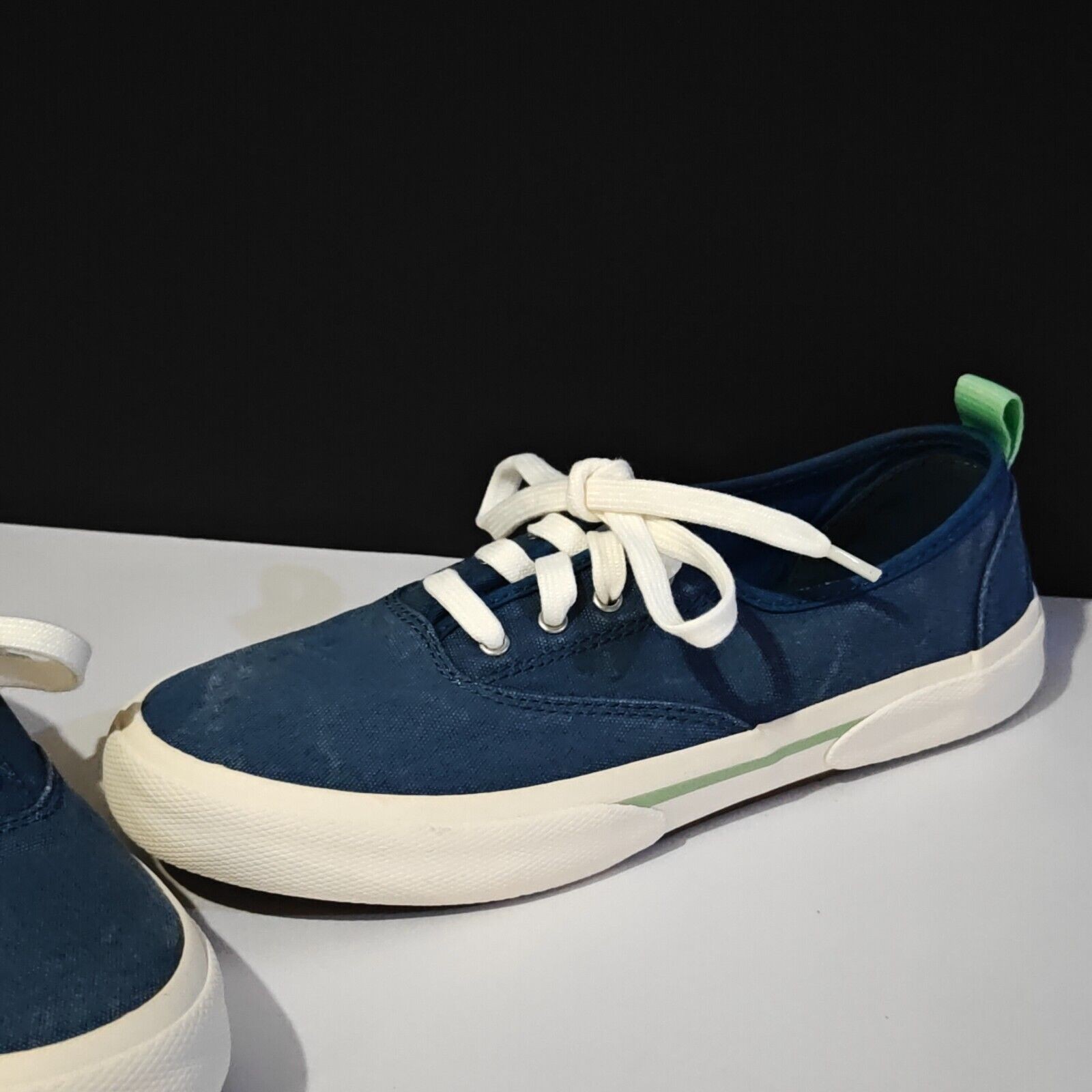 Women’s Sperry Pier Wave CVO Sneaker Shoes Blue Denim Think Boat
