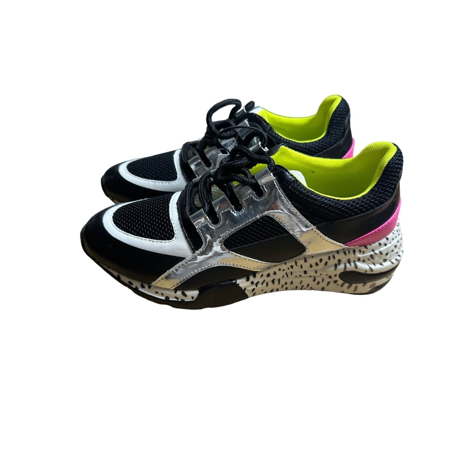 Steve Madden Women’s Sneakers Black/Multicolor Size US 8.5 EUR 40 UK 6.5 AU 8.5