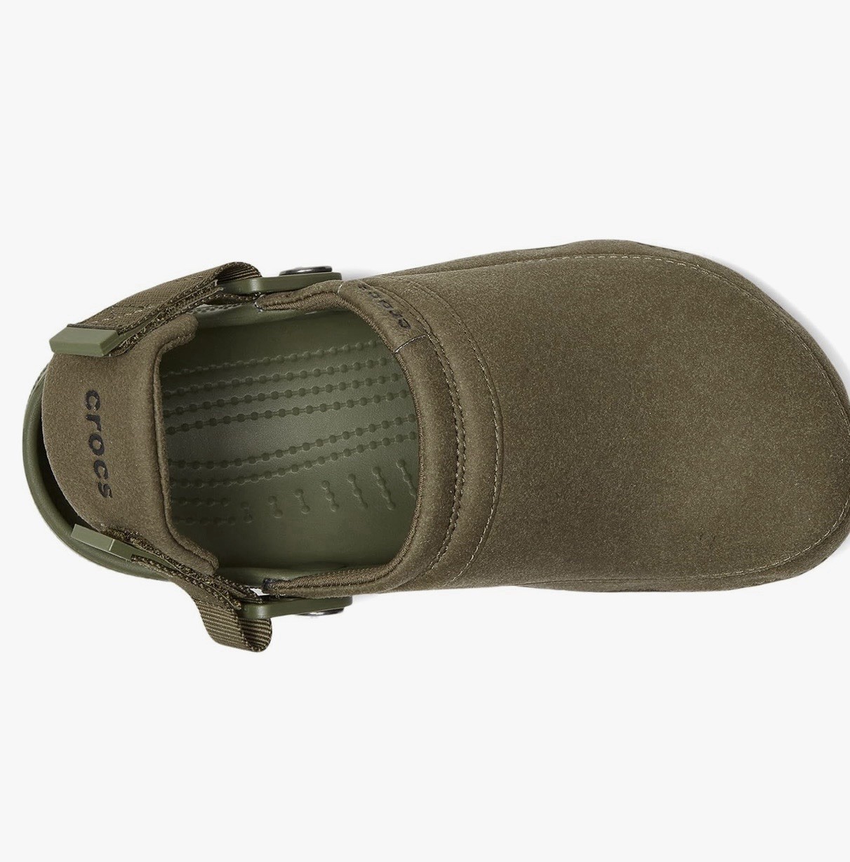 Genuine, New – Crocs Classic Crafted Vegan Suede Clog Army Green US Size M4-W6
