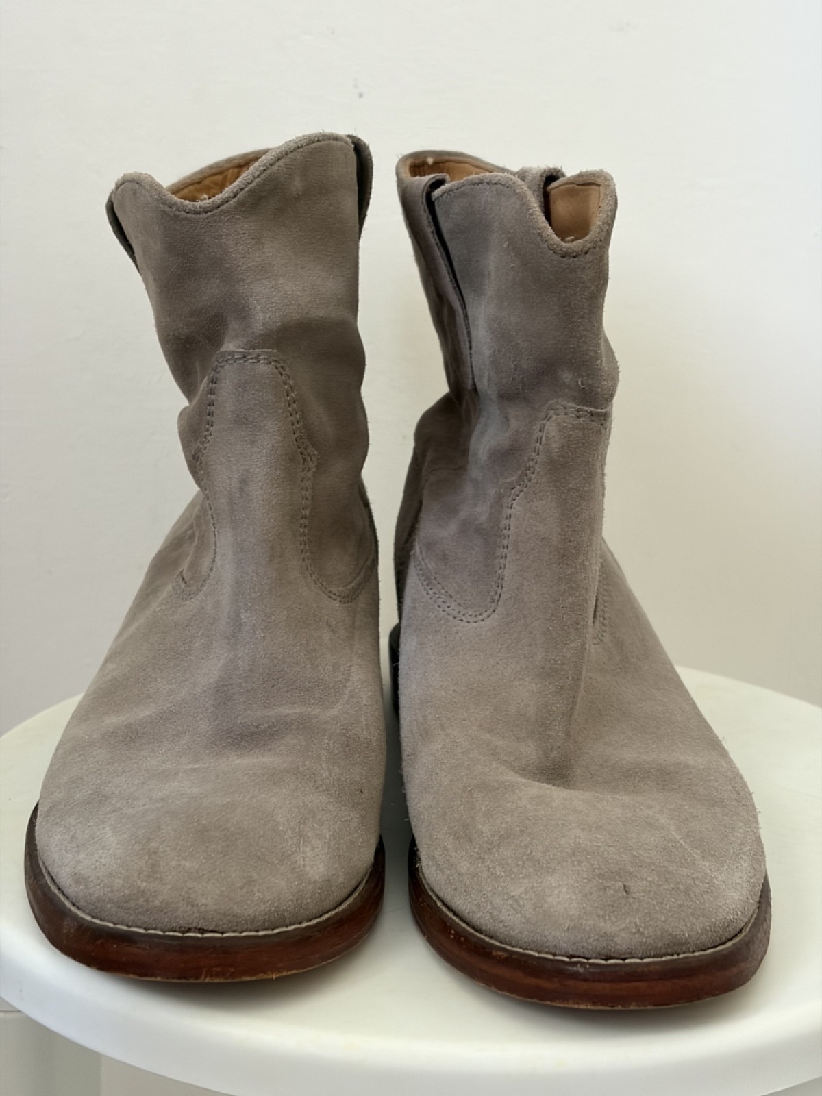 ISABEL MARANT – boots susee – suede – light grey – 41