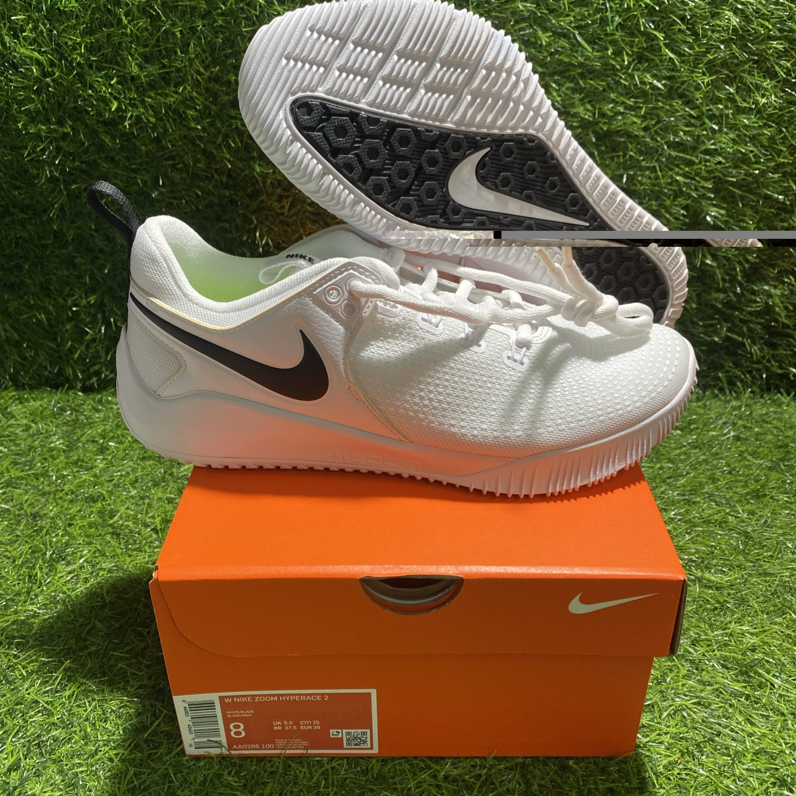 Nike Zoom Hyperace 2 Shoes Women’s White NEW Womens 8 Volleyball