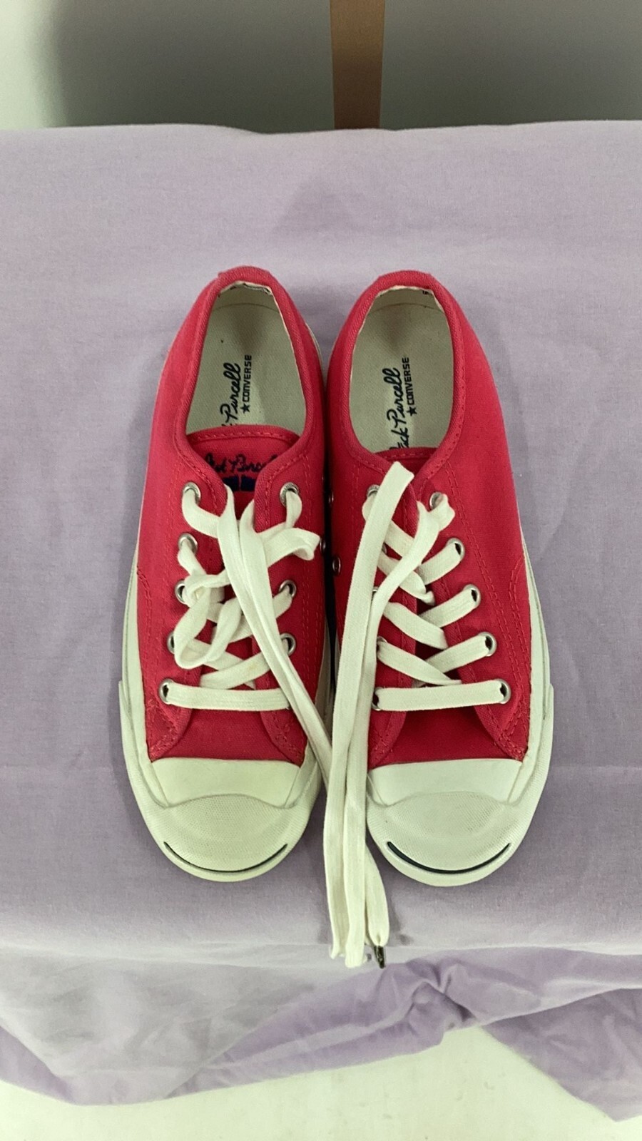 44. Pink Canvas Converse Jack Purcell Sneakers Women’s Size 5 Men’s Size 3.5