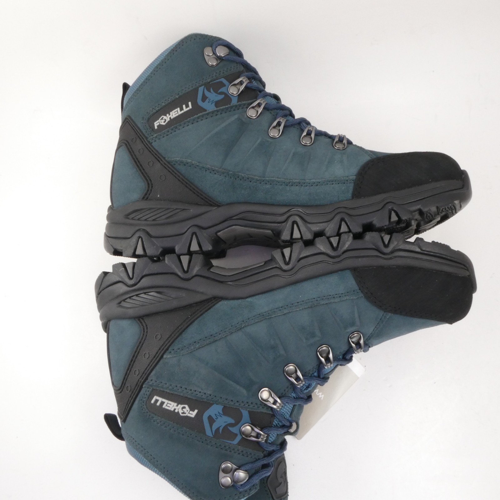 Foxelli Women’s US 8.5 Hiking Boots – Waterproof Breathable Suede Leather Blue