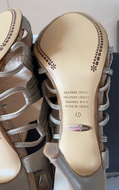 NIB Urban Soul Yorkshire Leather Sandals Size 40 EU US10