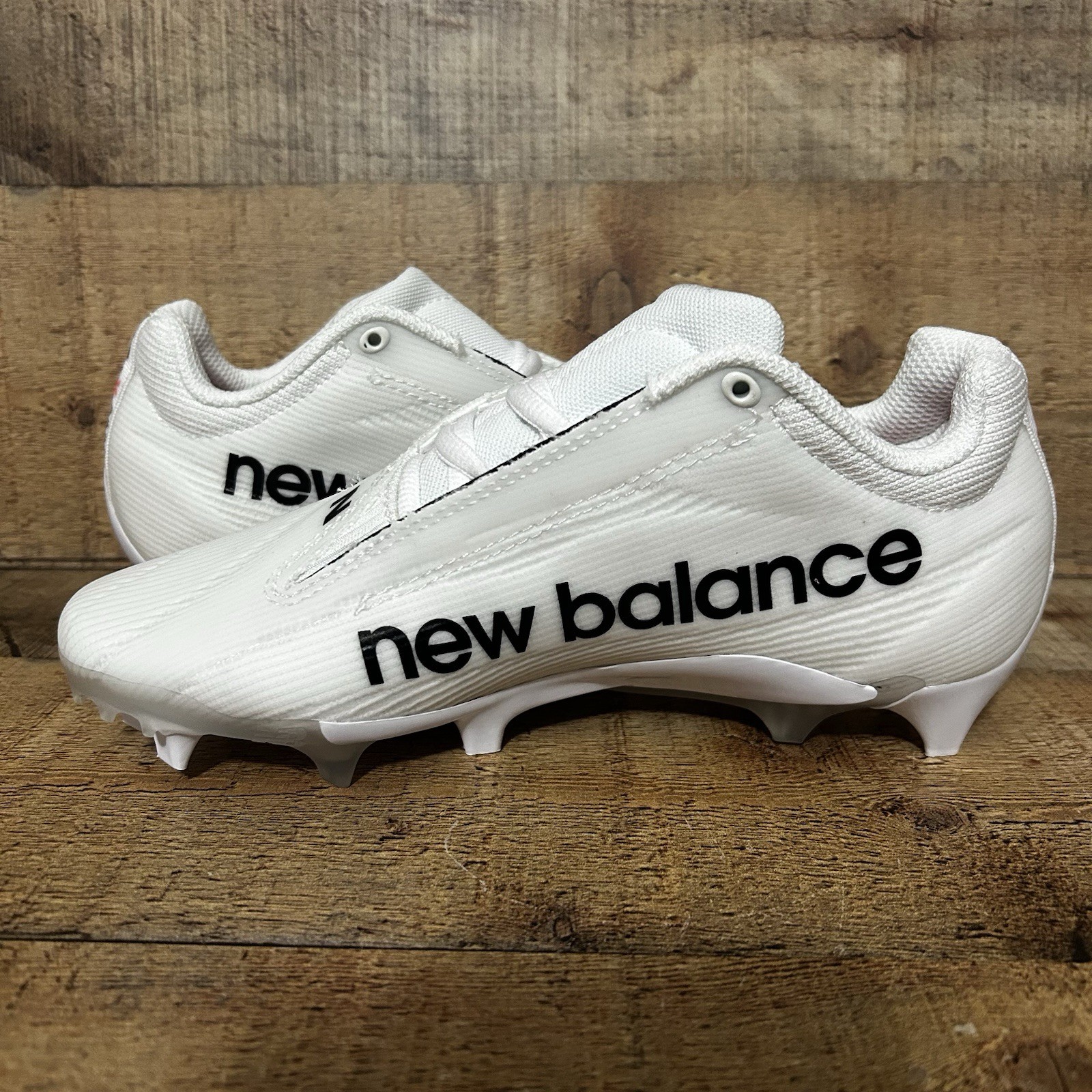 New Balance Burn X4 Lacrosse LAX Cleats Womens Size 6.5 White Black WBURNLW4 NEW