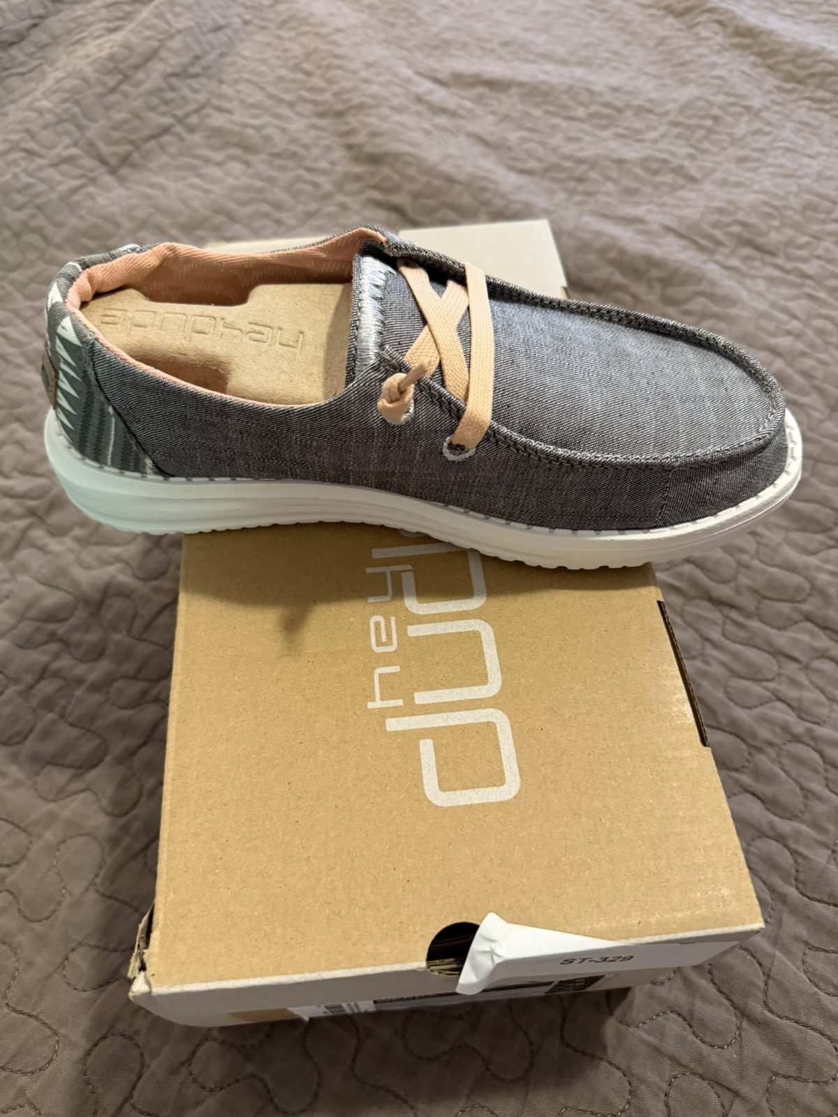 Hey Dude Women’s Wendy Shoes Boho Grey – US Women’s 5- 1214132238
