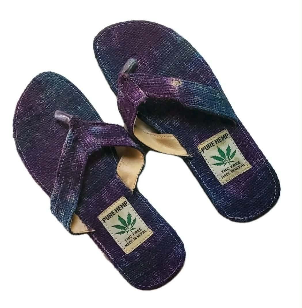 Tie Dye Hemp Flip Flop