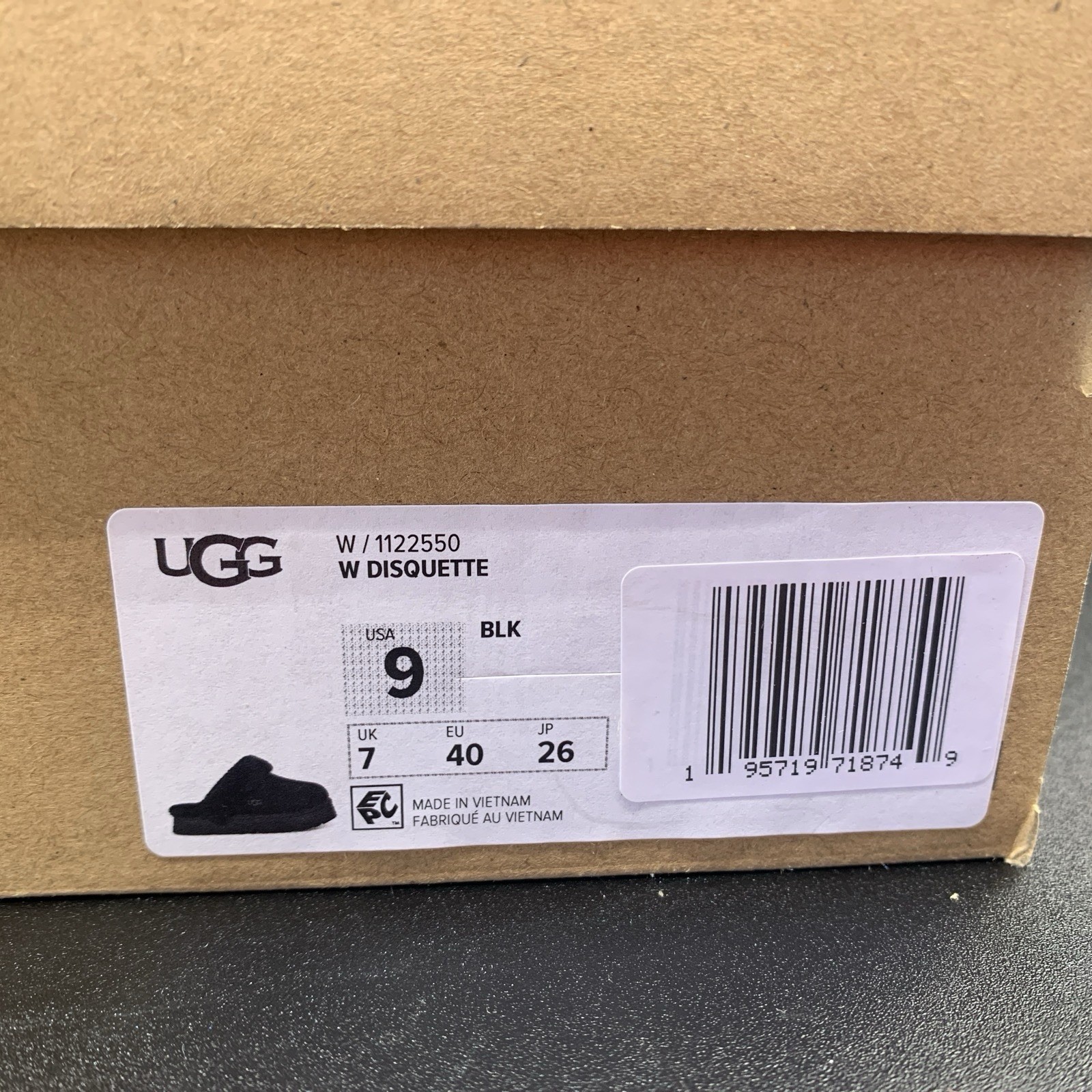 PICK SIZE – UGG Women’s Black Disquette Suede Platform Slippers