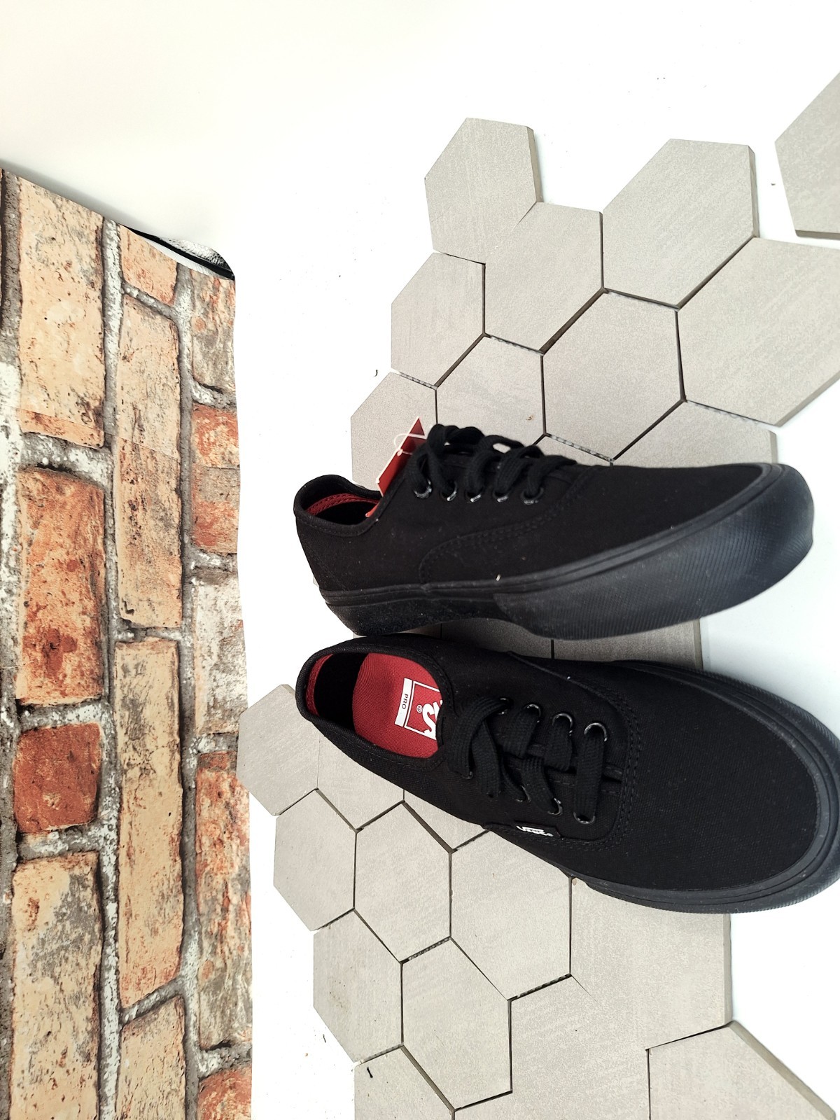Vans Authentic Pro Triple Black Skateboard Shoes Men 6.5 / Women 8 2010s Rare