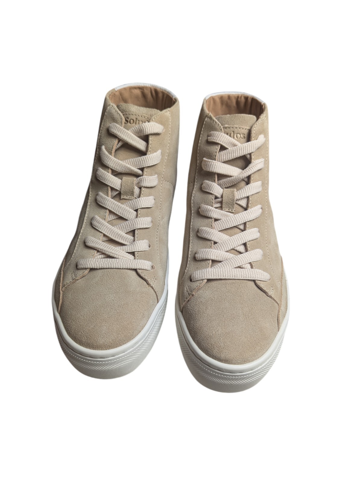 Soludos Women’s Size 7.5 Shoes Ibiza High Top Sneaker 1000854-270 Sand New NIB