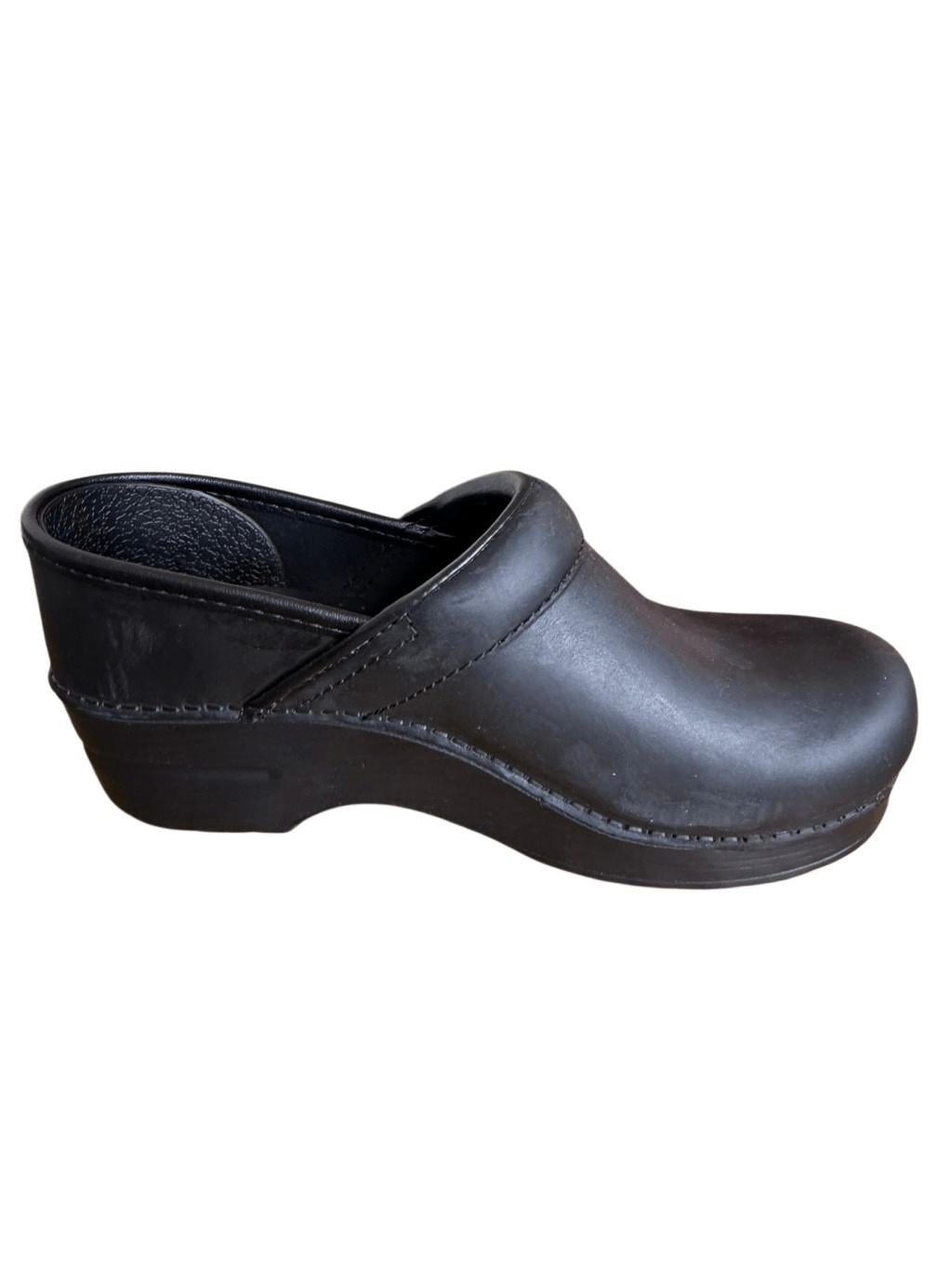 NEW Dansko Professional Clog in Oiled Black Leather NIB Boho, Country Chic